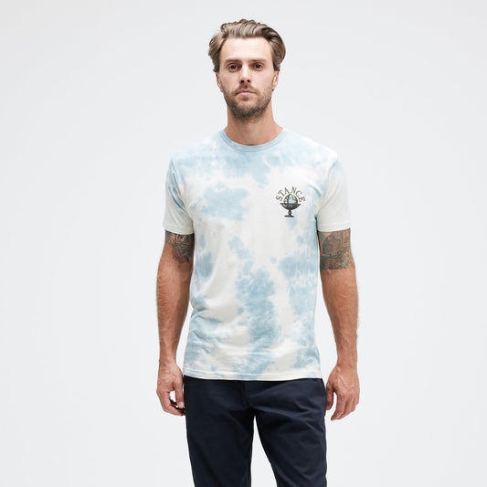 Stance Sol T-Shirt Blue Wash |model