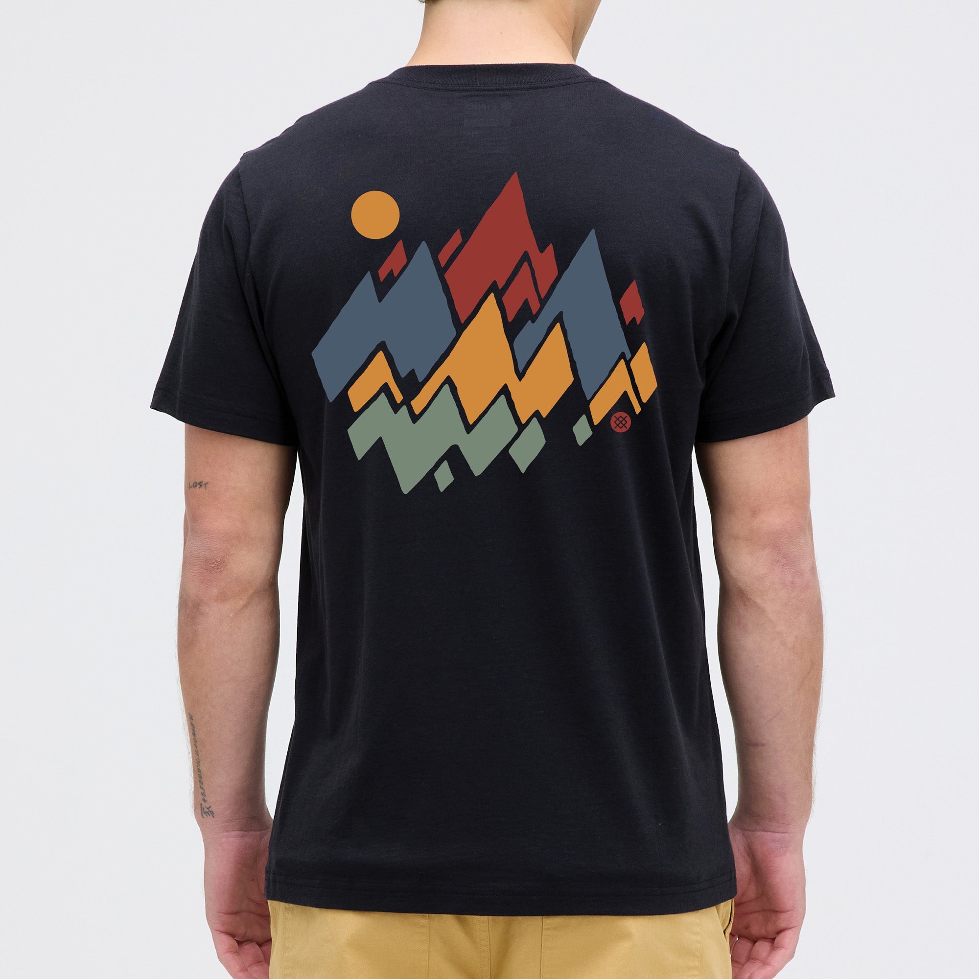 Stance Mountain T Shirt Black|model