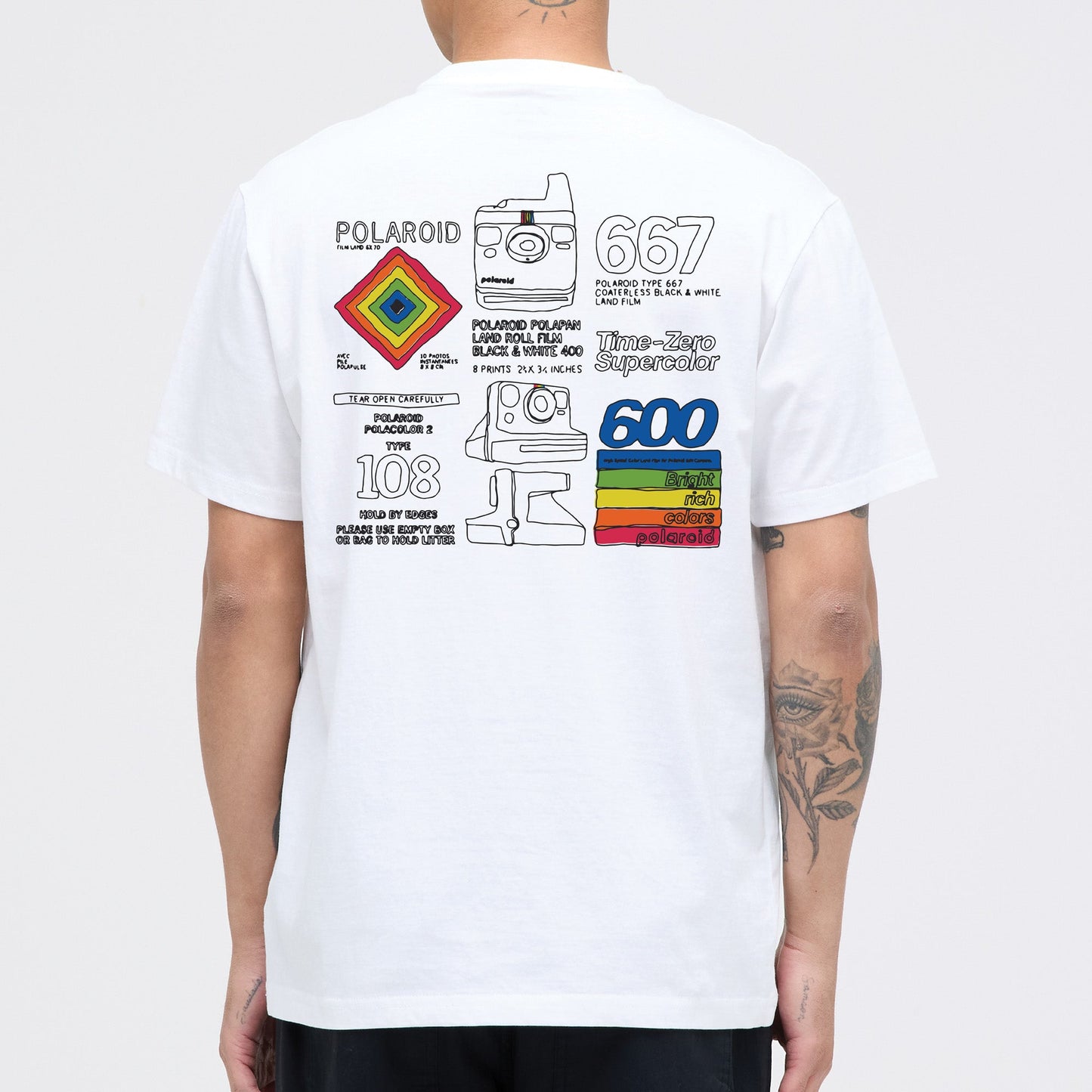 Stance Hoodielaroid Cartridge T Shirt White|model