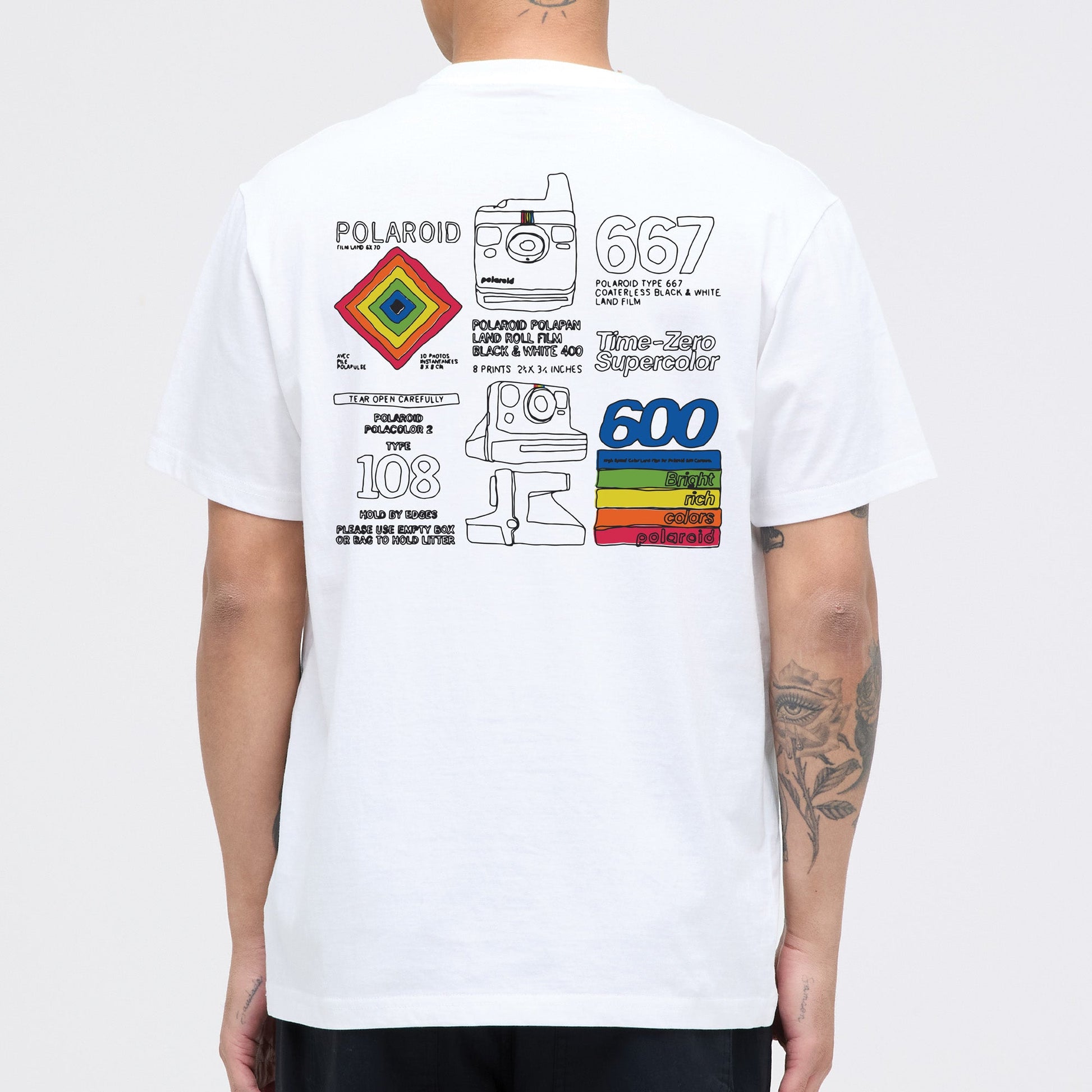 Stance Hoodielaroid Cartridge T Shirt White|model
