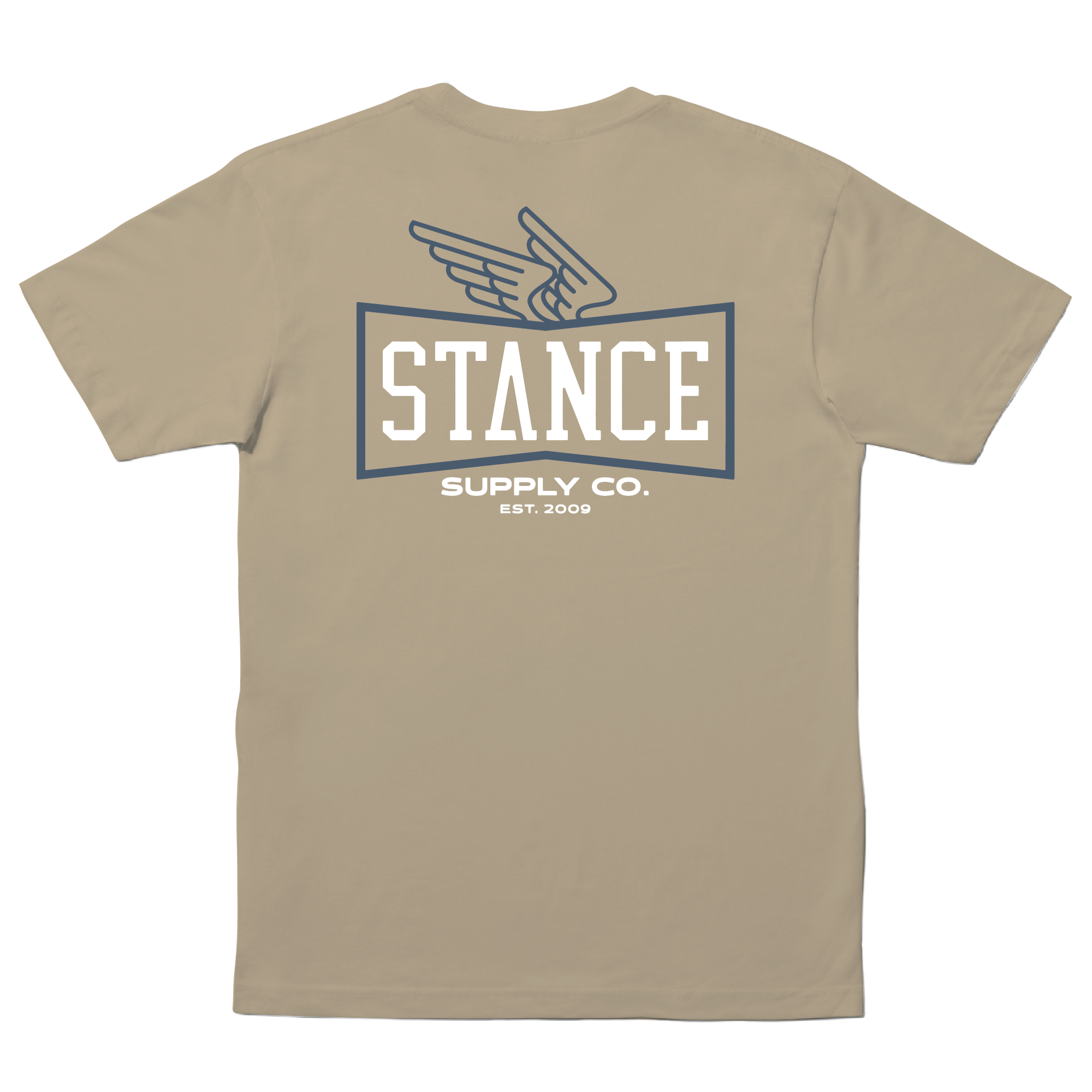 Stance Winged T Shirt Khaki