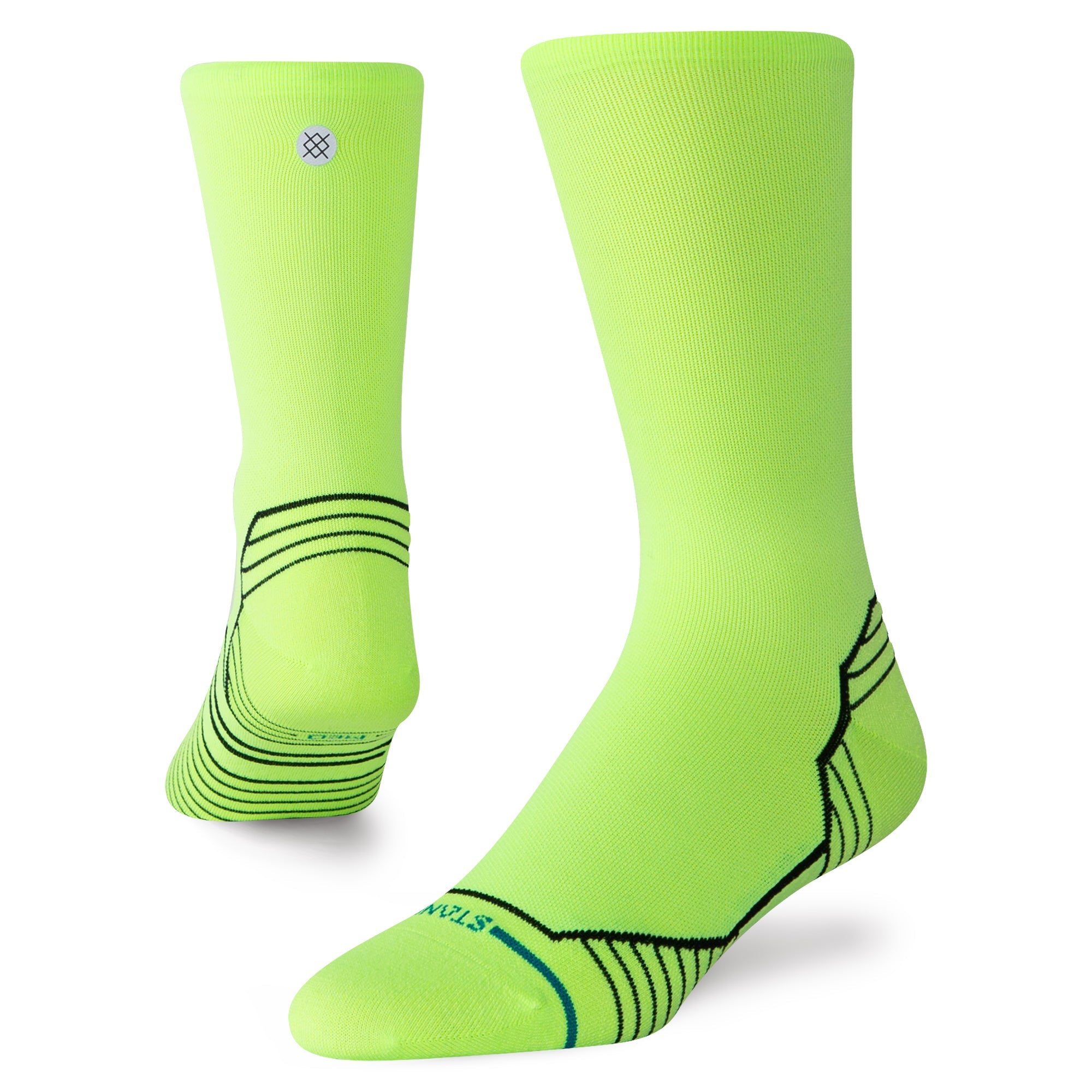 Stance Variegated Ultra Light Crew Sock Neon Green