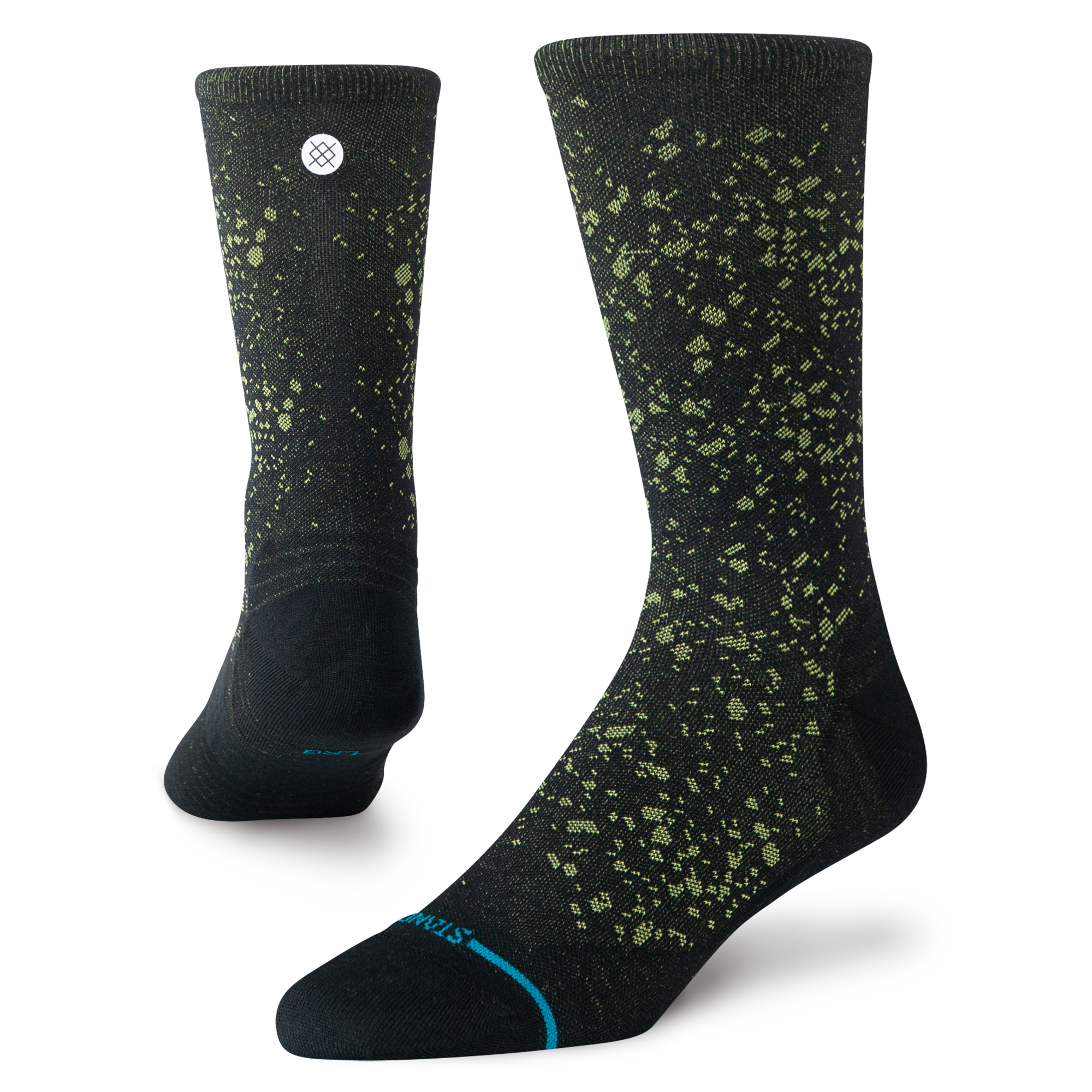 Stance Speckle Ultra Light Crew Sock Black