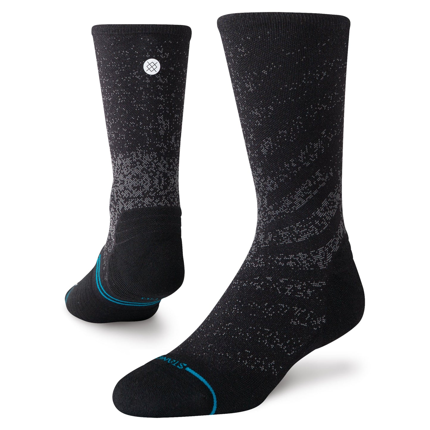 Stance Run Light Crew Sock Black