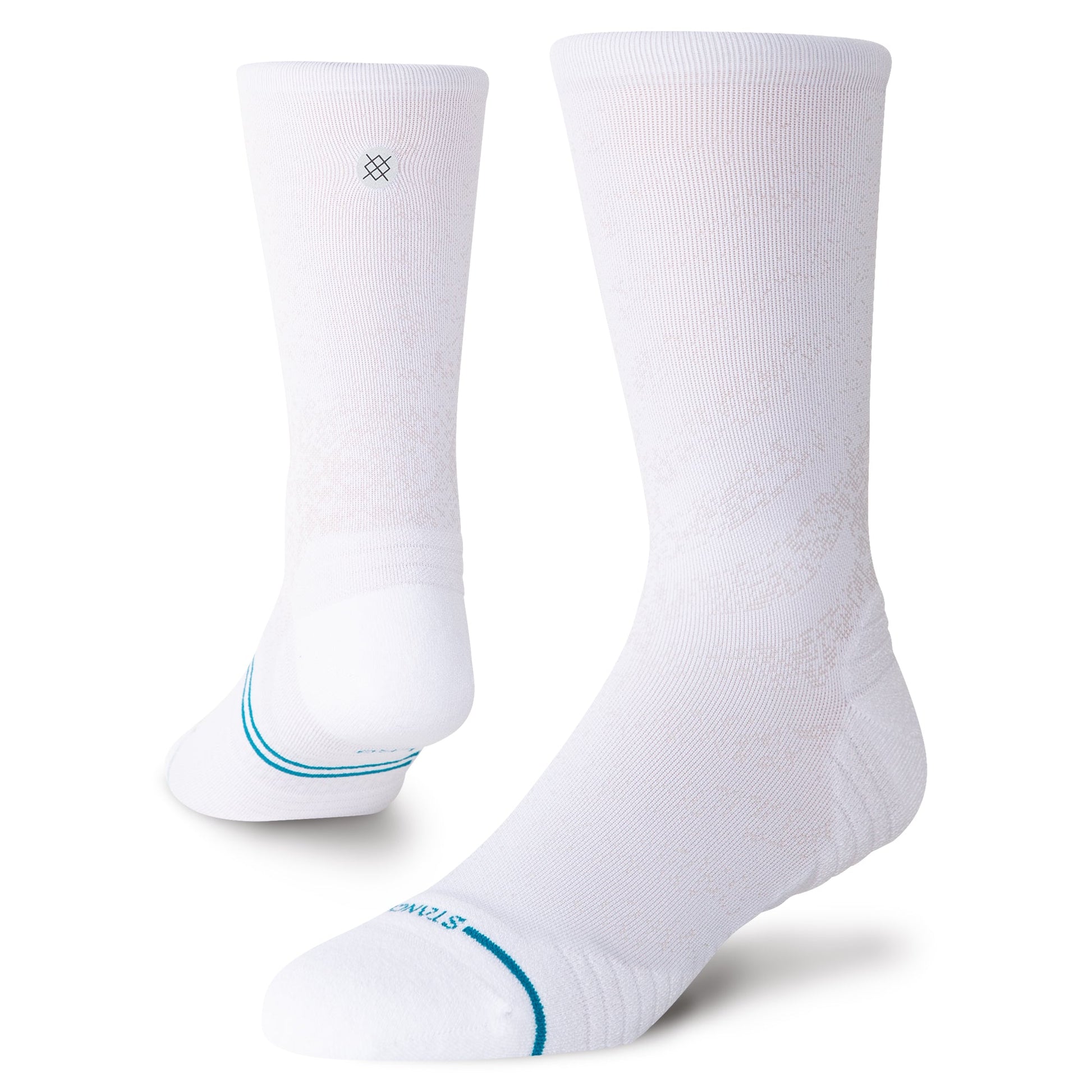 Stance Run Light Crew Sock White