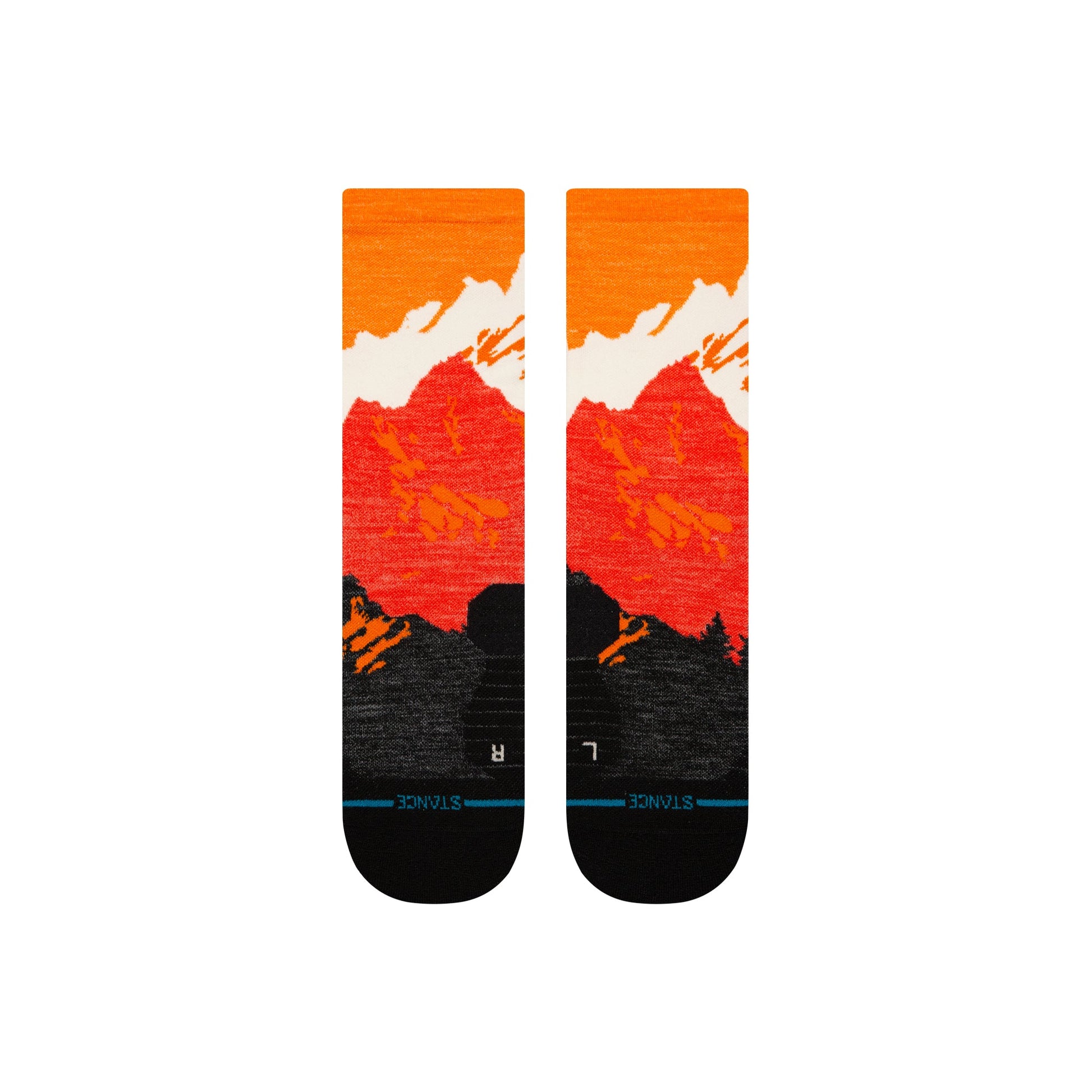 Stance Out Of Range Light Wool Crew Sock Orange