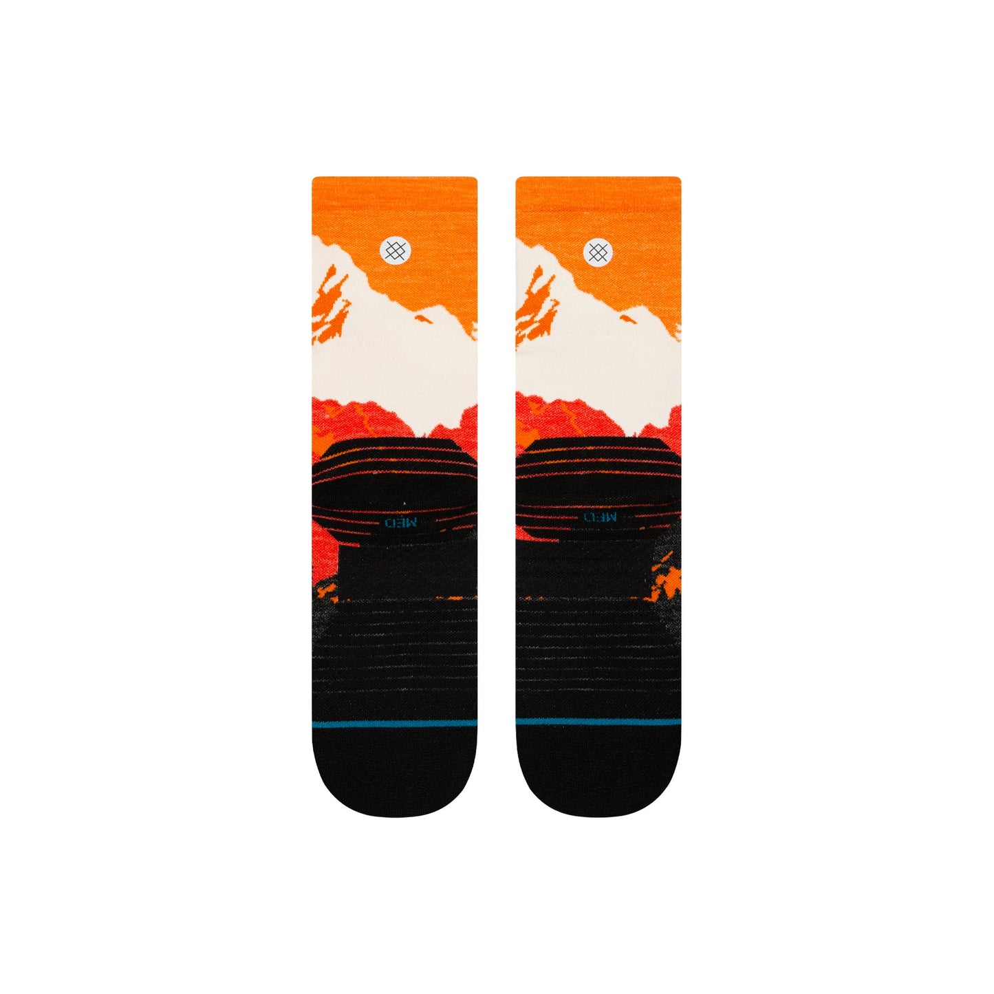 Stance Out Of Range Light Wool Crew Sock Orange