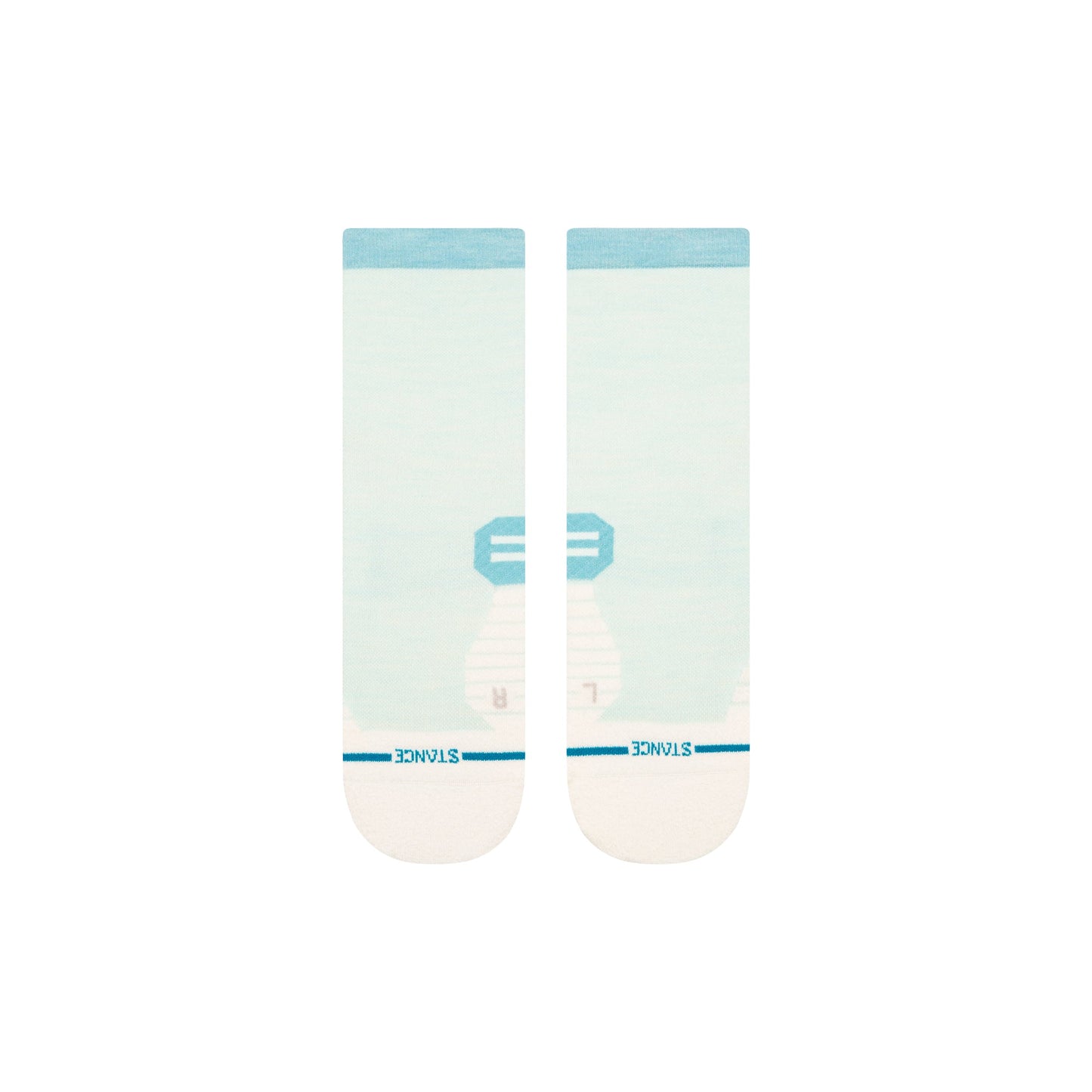 Stance Tabulus Light Wool Quarter Sock Ice Blue