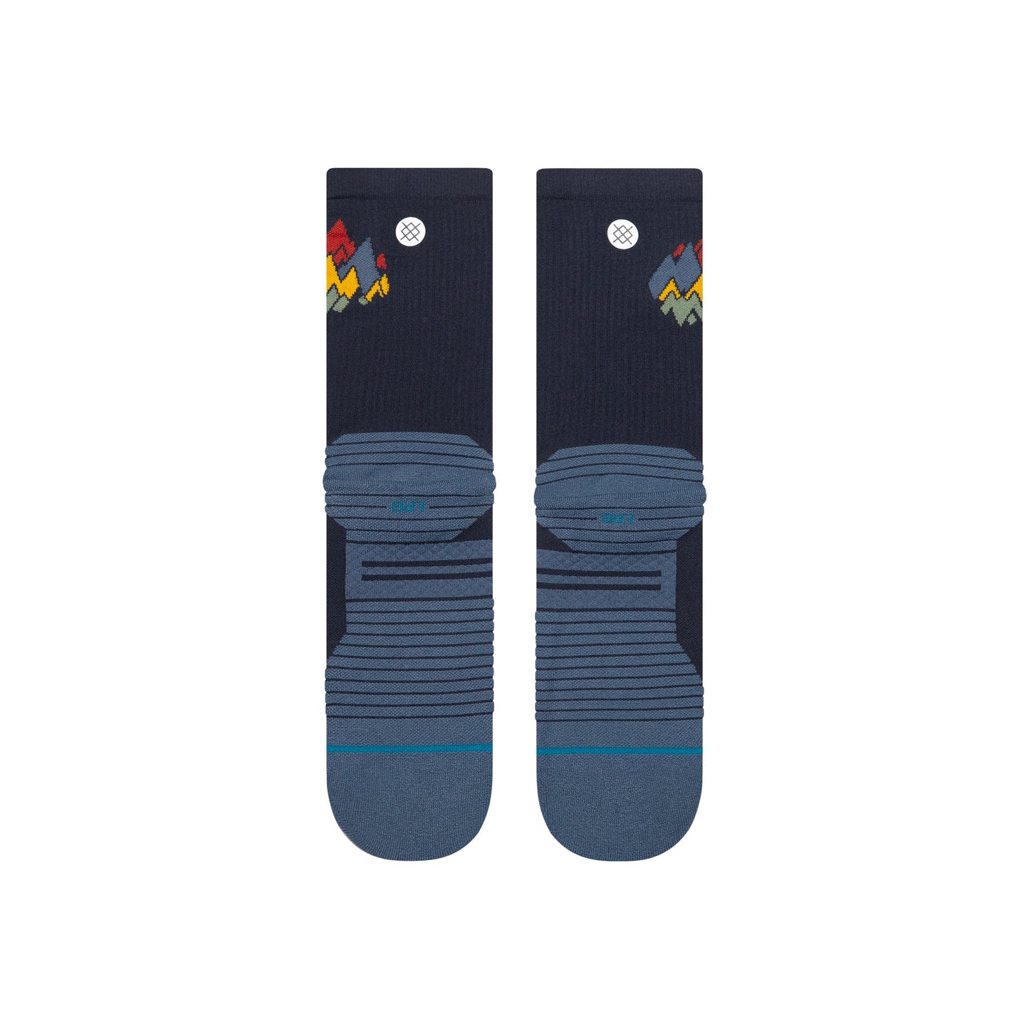 PEAKS RIBBED LIGHT CREW SOCK