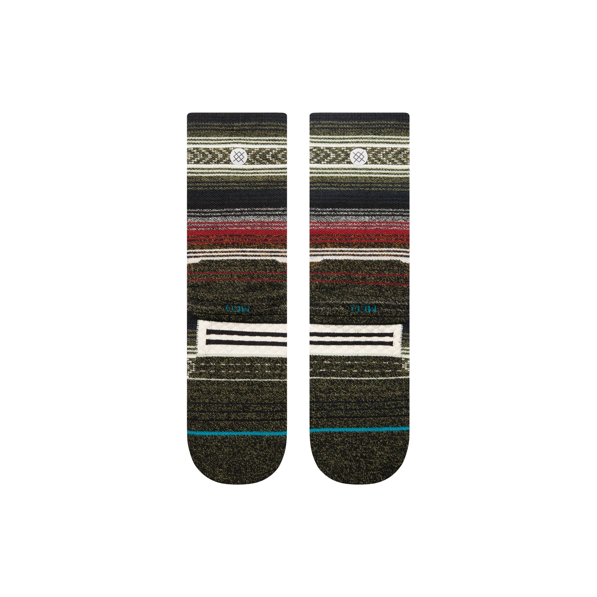 Stance Mid Wool Crew Sock Black Red