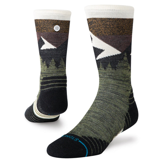 Stance Mid Wool Crew Sock Olive