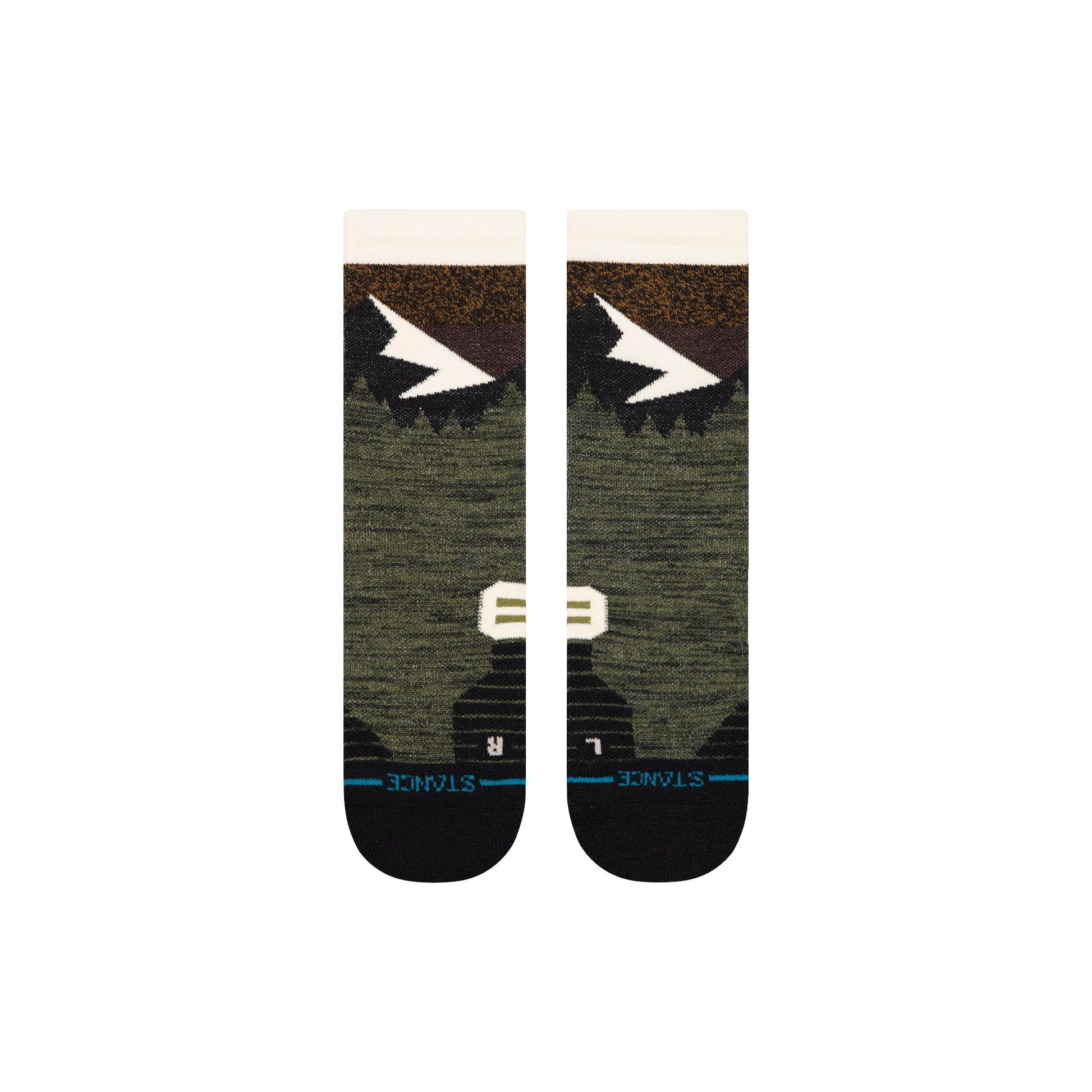 Stance Mid Wool Crew Sock Olive