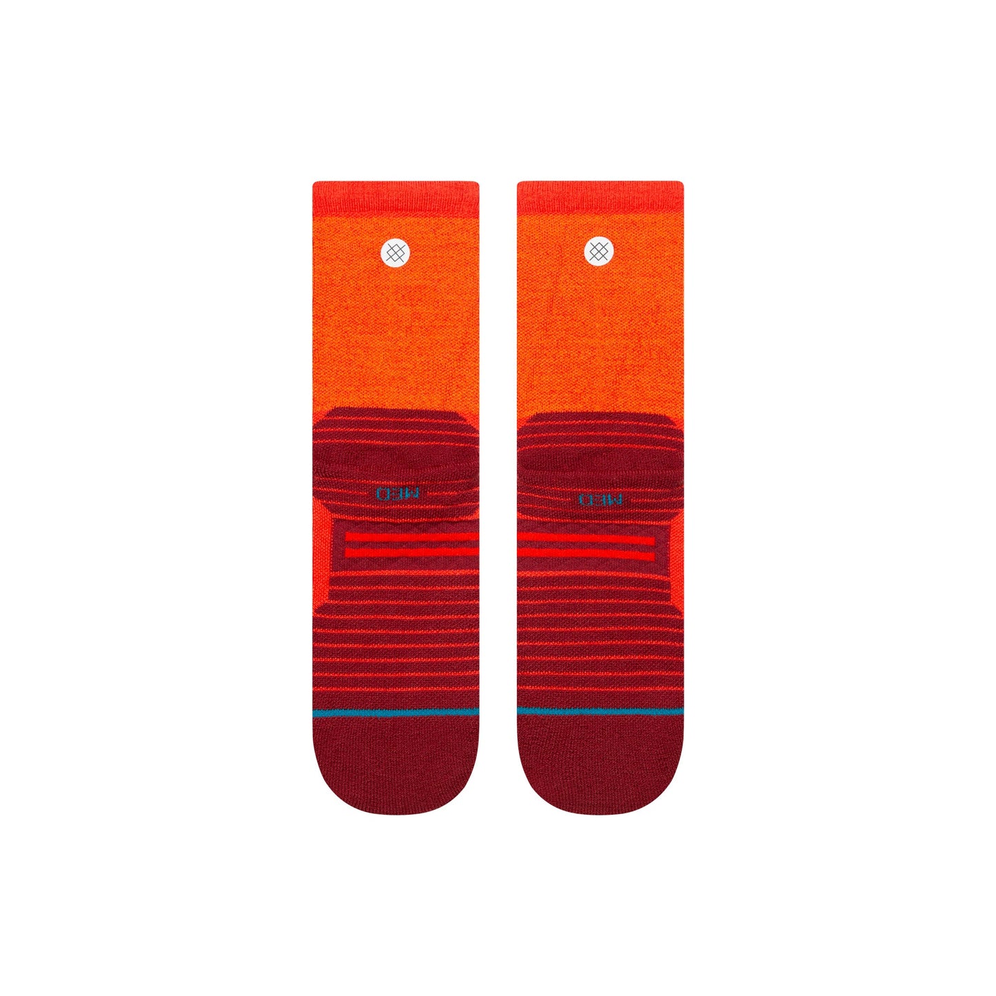 Stance Embers Mid Wool Crew Sock Red