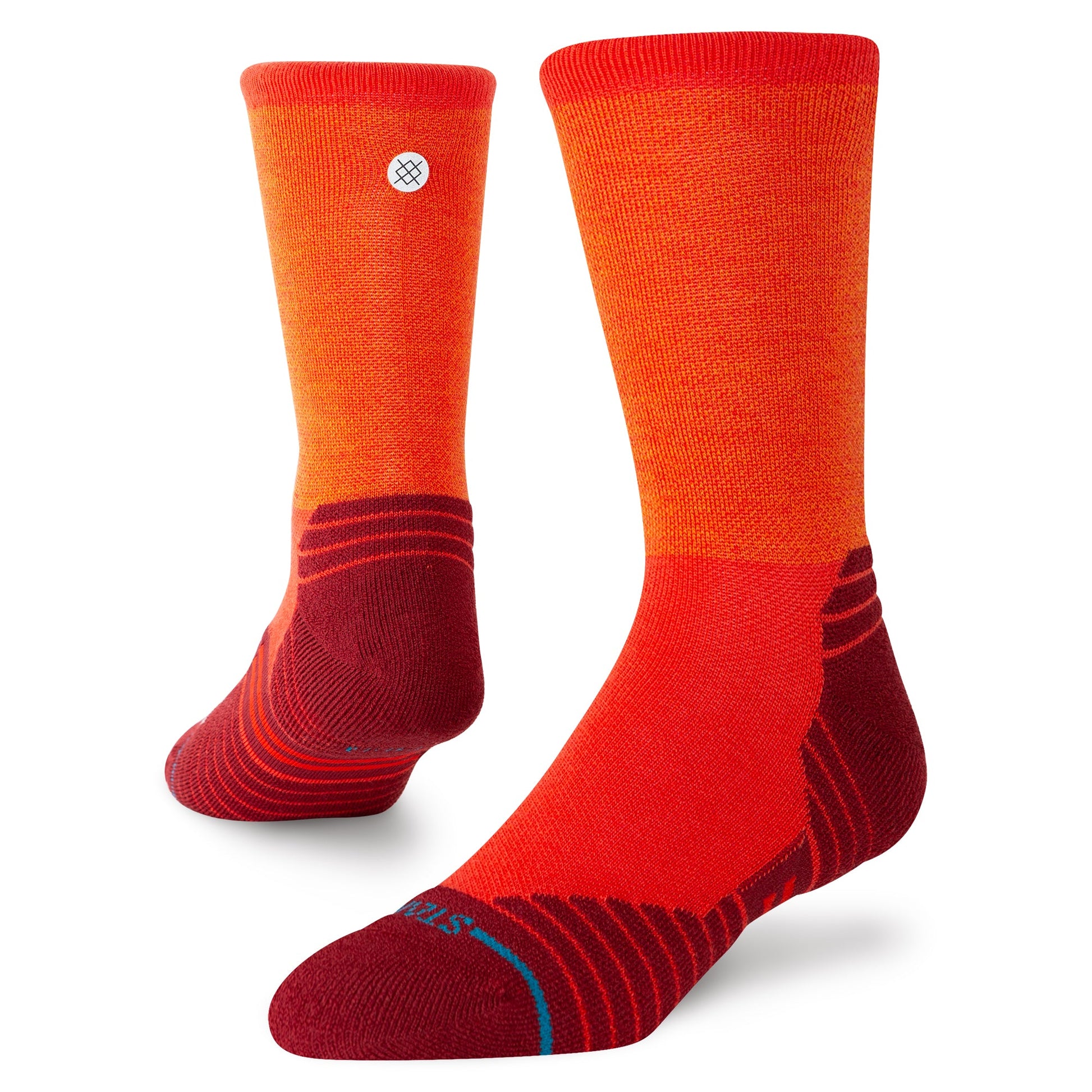 Stance Embers Mid Wool Crew Sock Red