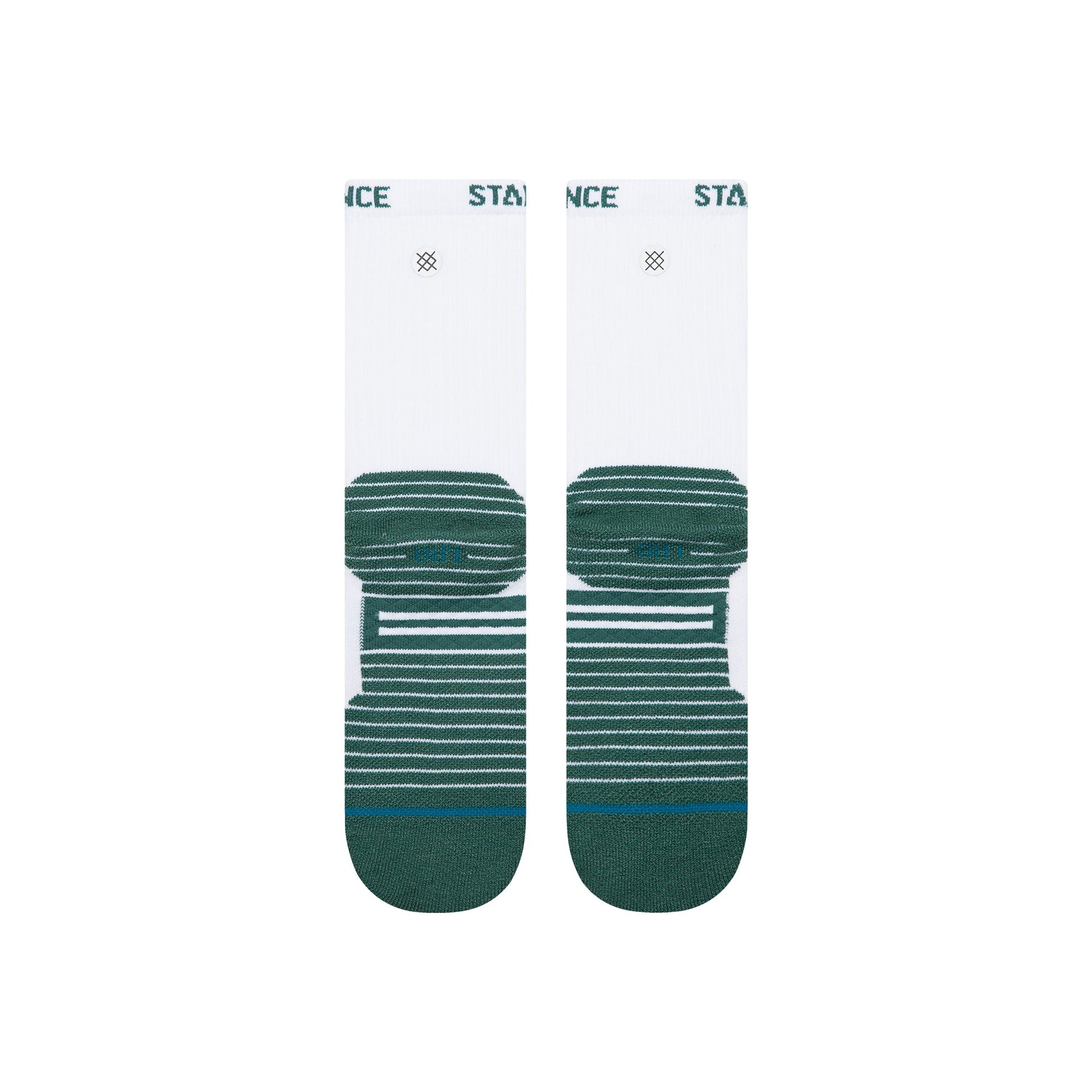 Stance Fairway Ribbed Crew Sock White