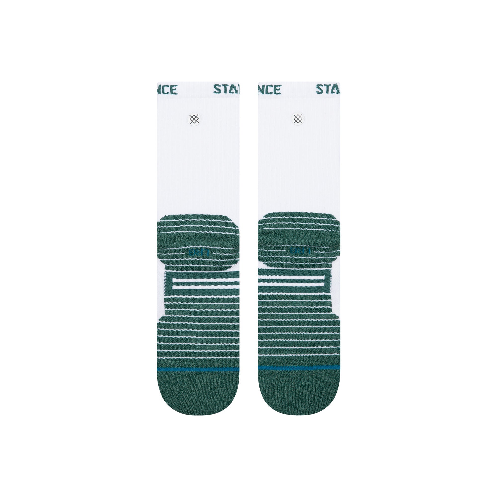 Stance Fairway Ribbed Crew Sock White