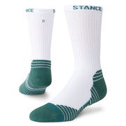 Stance Fairway Ribbed Crew Sock White