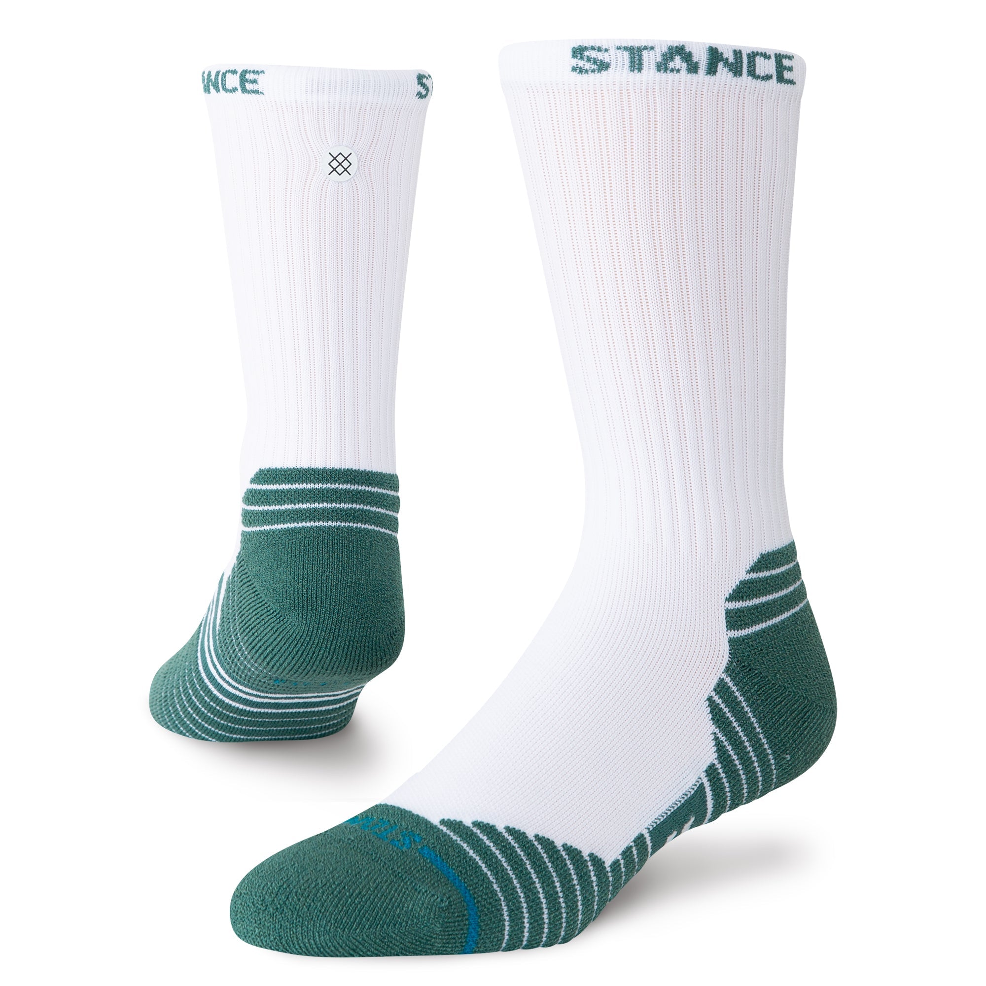 Stance Fairway Ribbed Crew Sock White