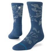 Stance Flora Scan Mid Ribbed Crew Sock Deep Teal