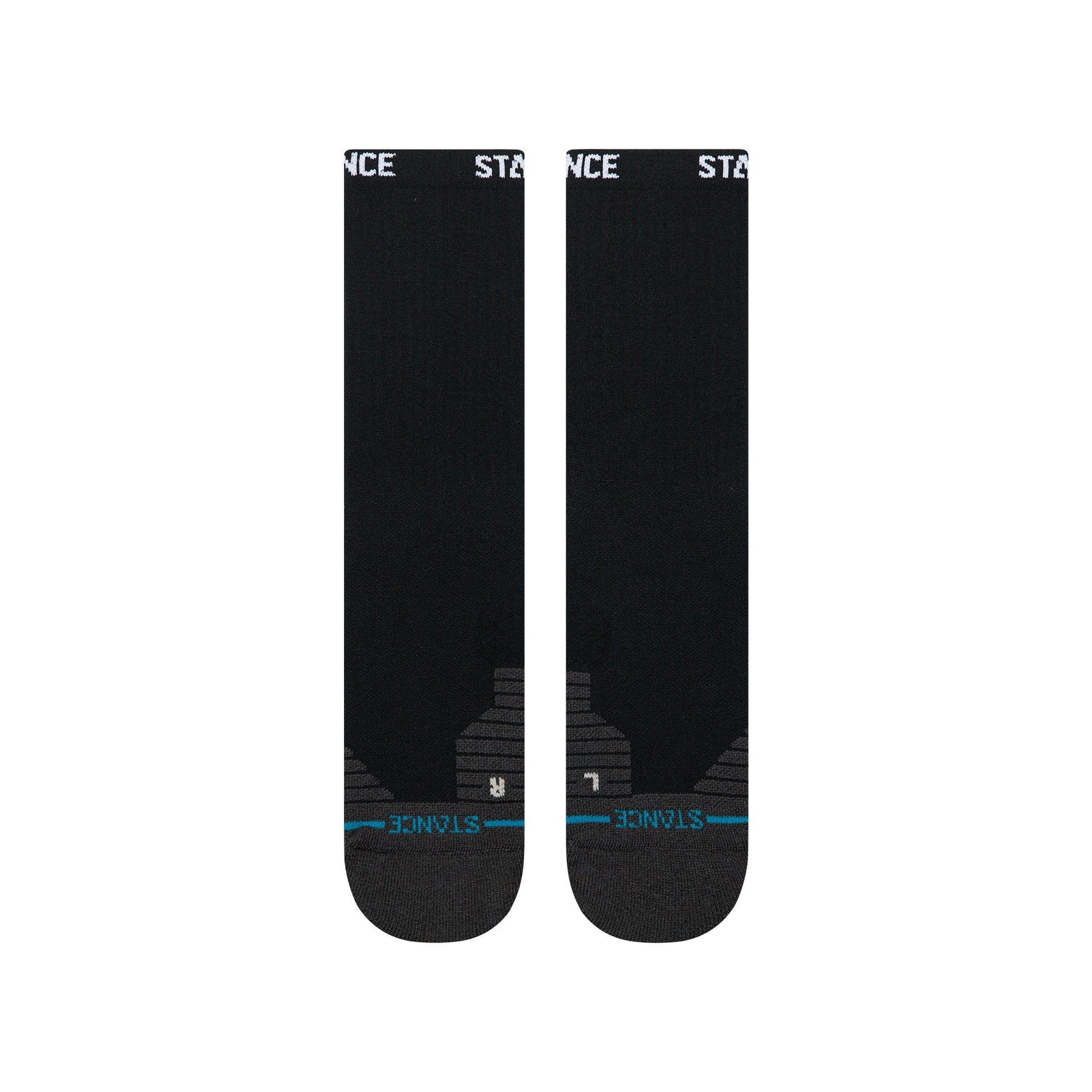 Stance Golf Ribbed Mid Crew Sock Black