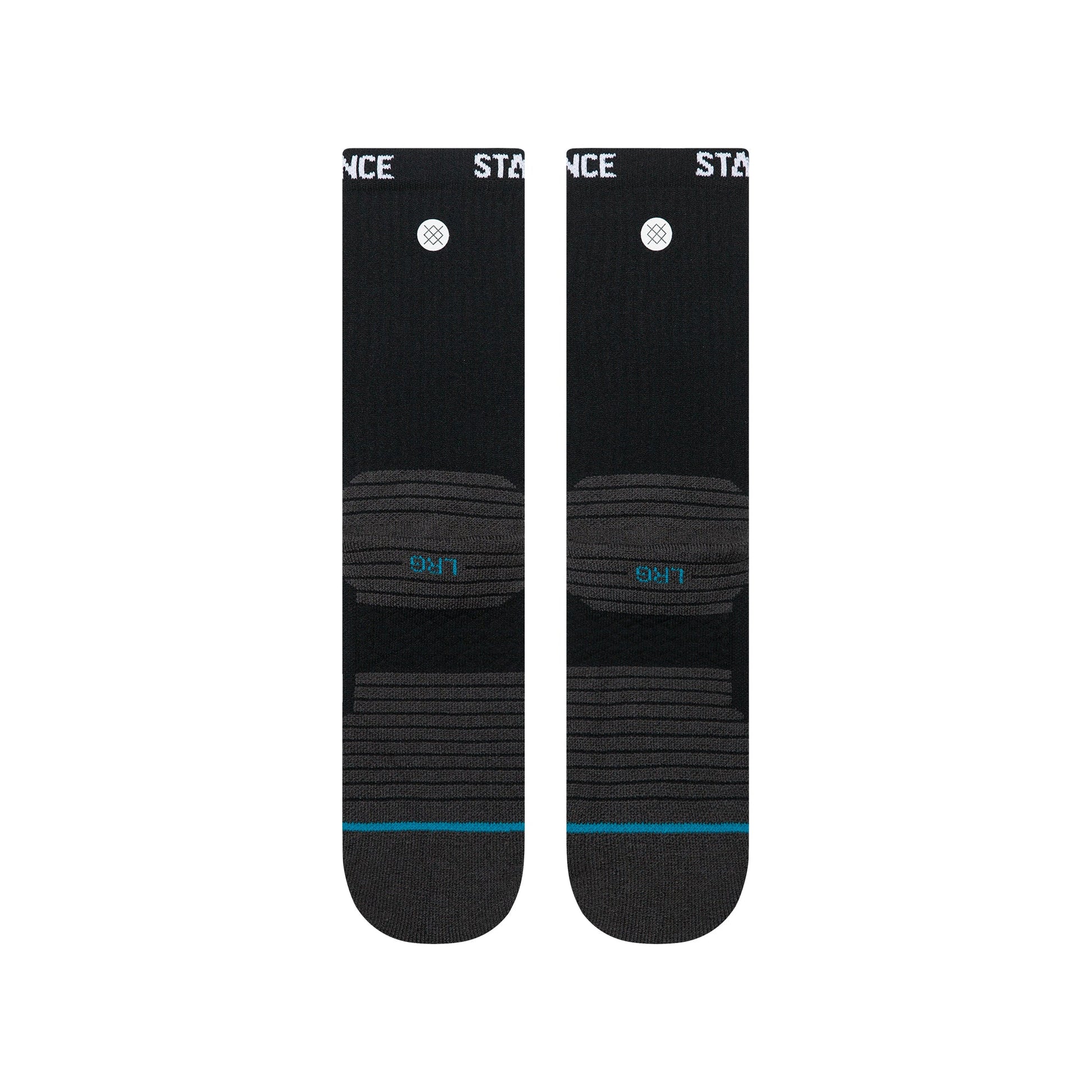 Stance Golf Ribbed Mid Crew Sock Black