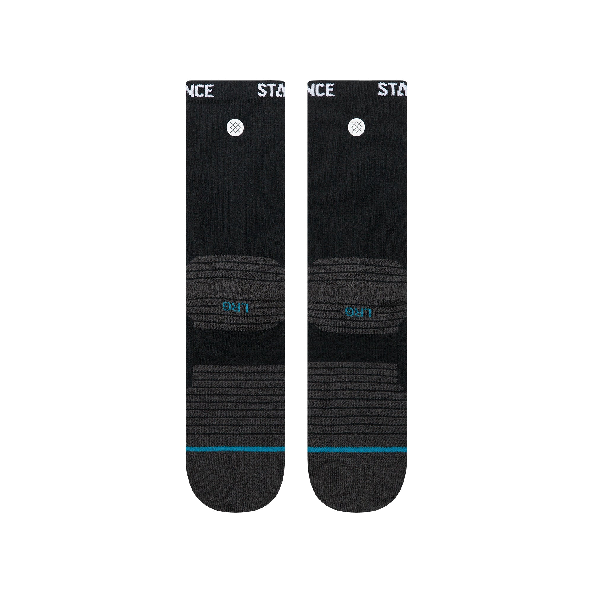 Stance Golf Ribbed Mid Crew Sock Black