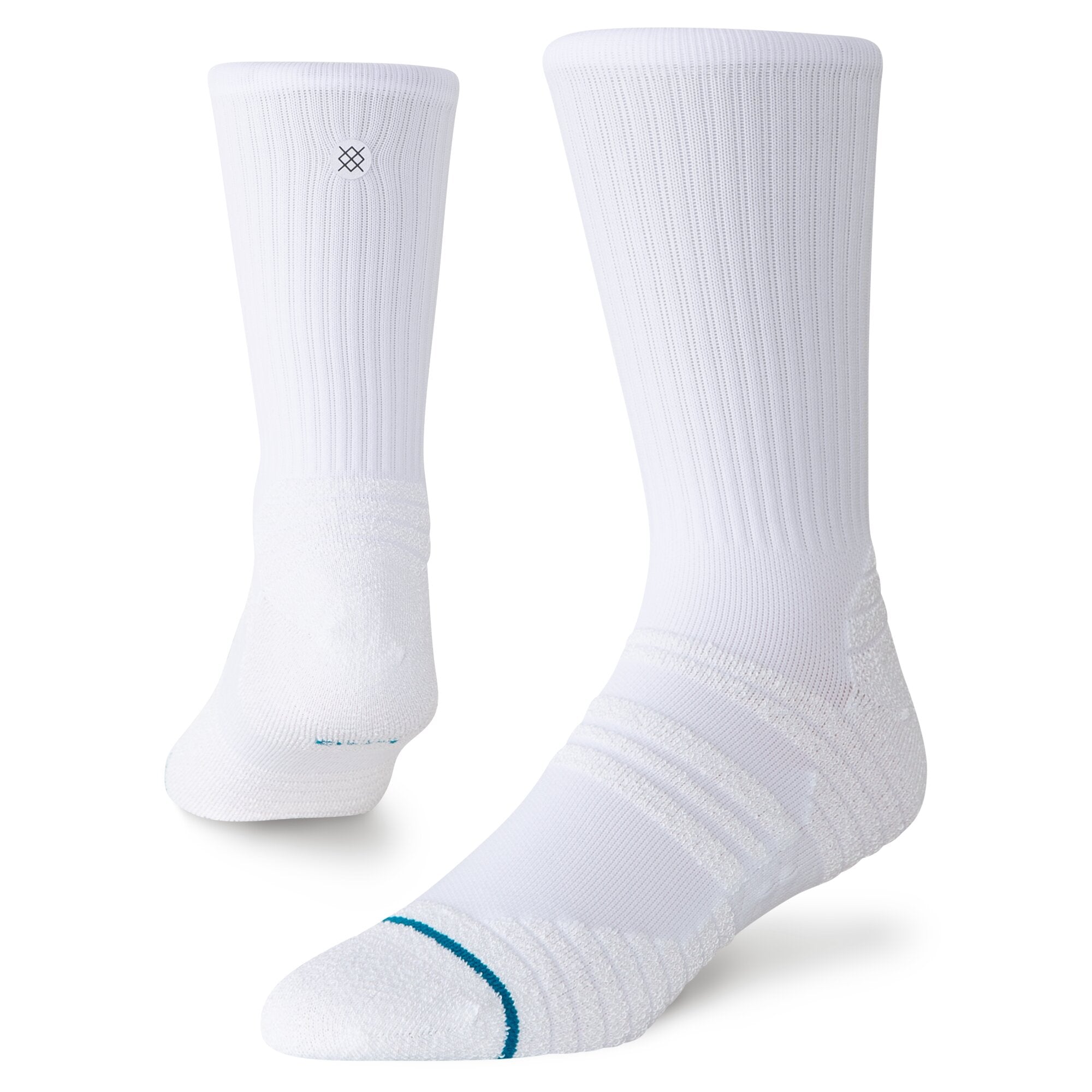 Stance Static Gripper Crew Sock White
