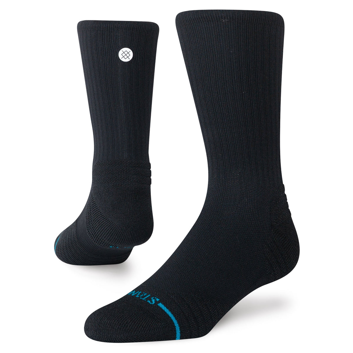 Icon Mid Solid Ribbed Crew Sock