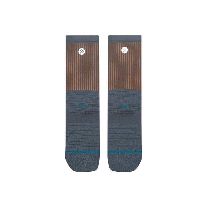 Stance Pop Stitch Mid Ribbed Crew Sock Grey