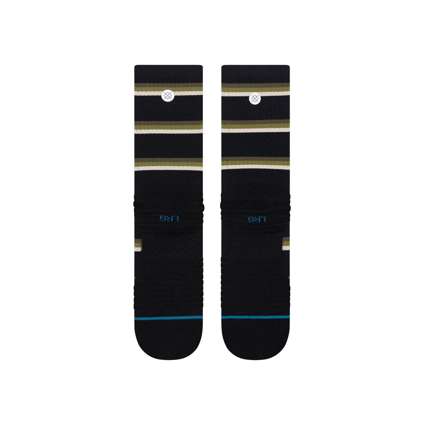 MULTISTRIPE MID RIBBED CREW SOCK