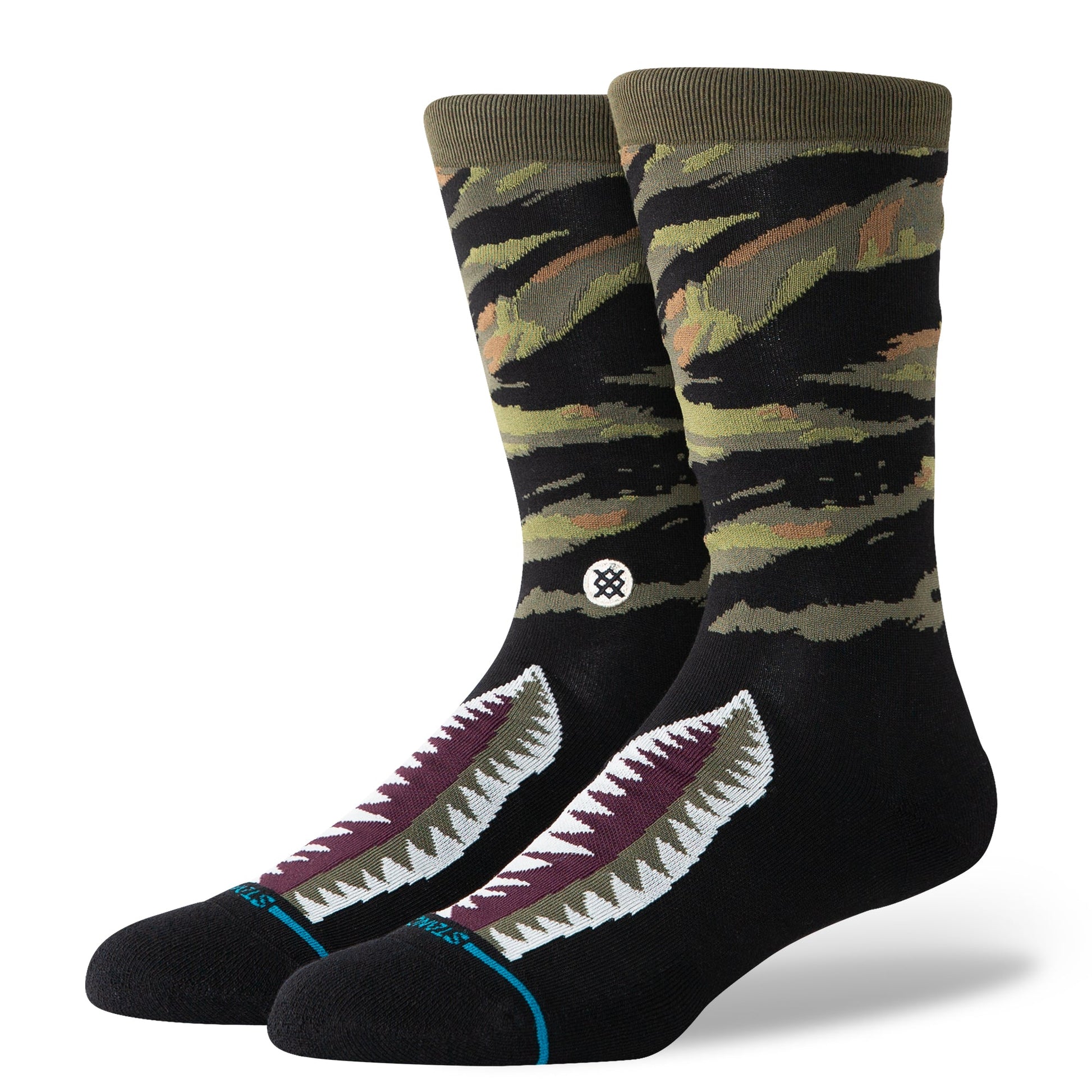 Stance Warbird Crew Sock Burgundy