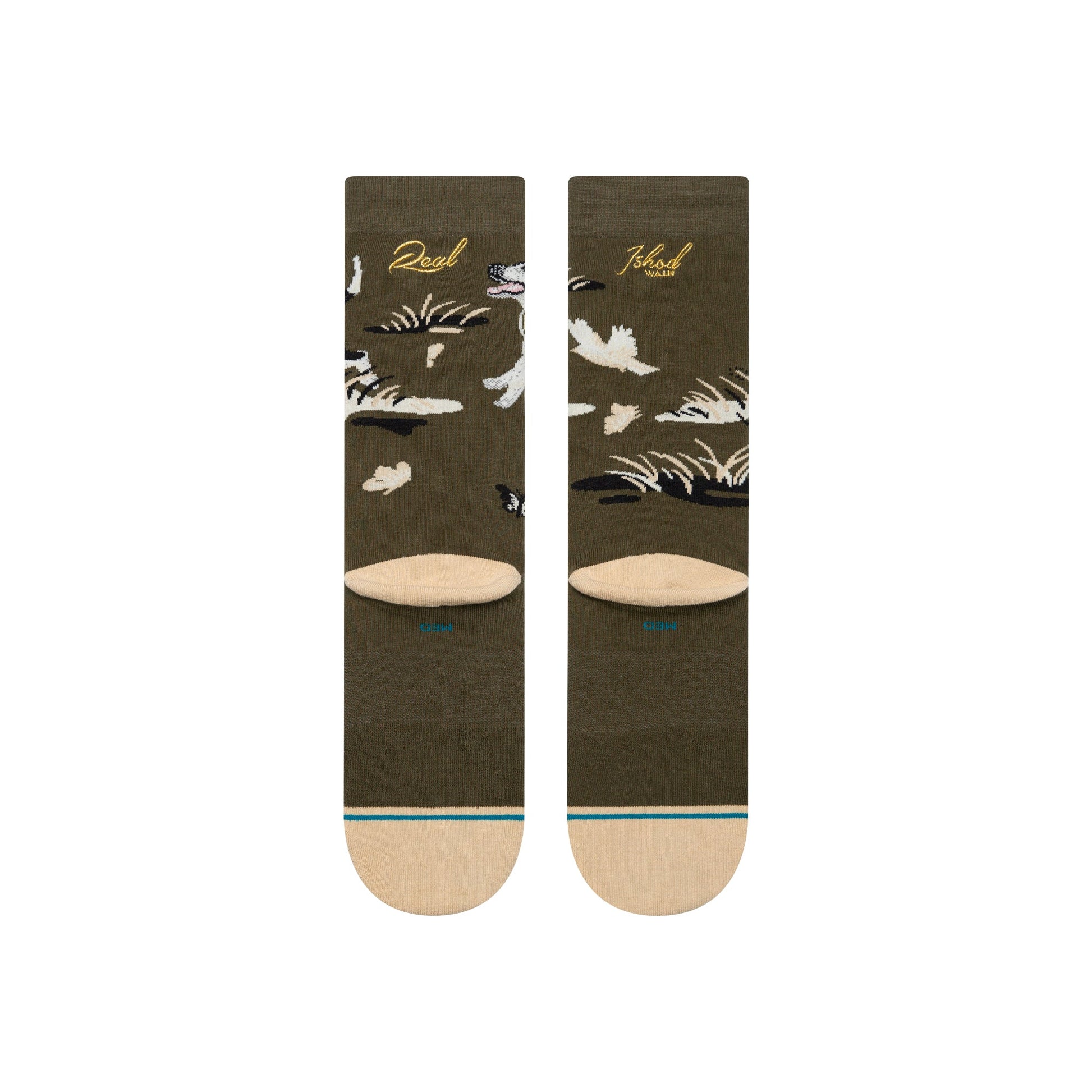 Stance Ishod Crew Sock Dark Green 