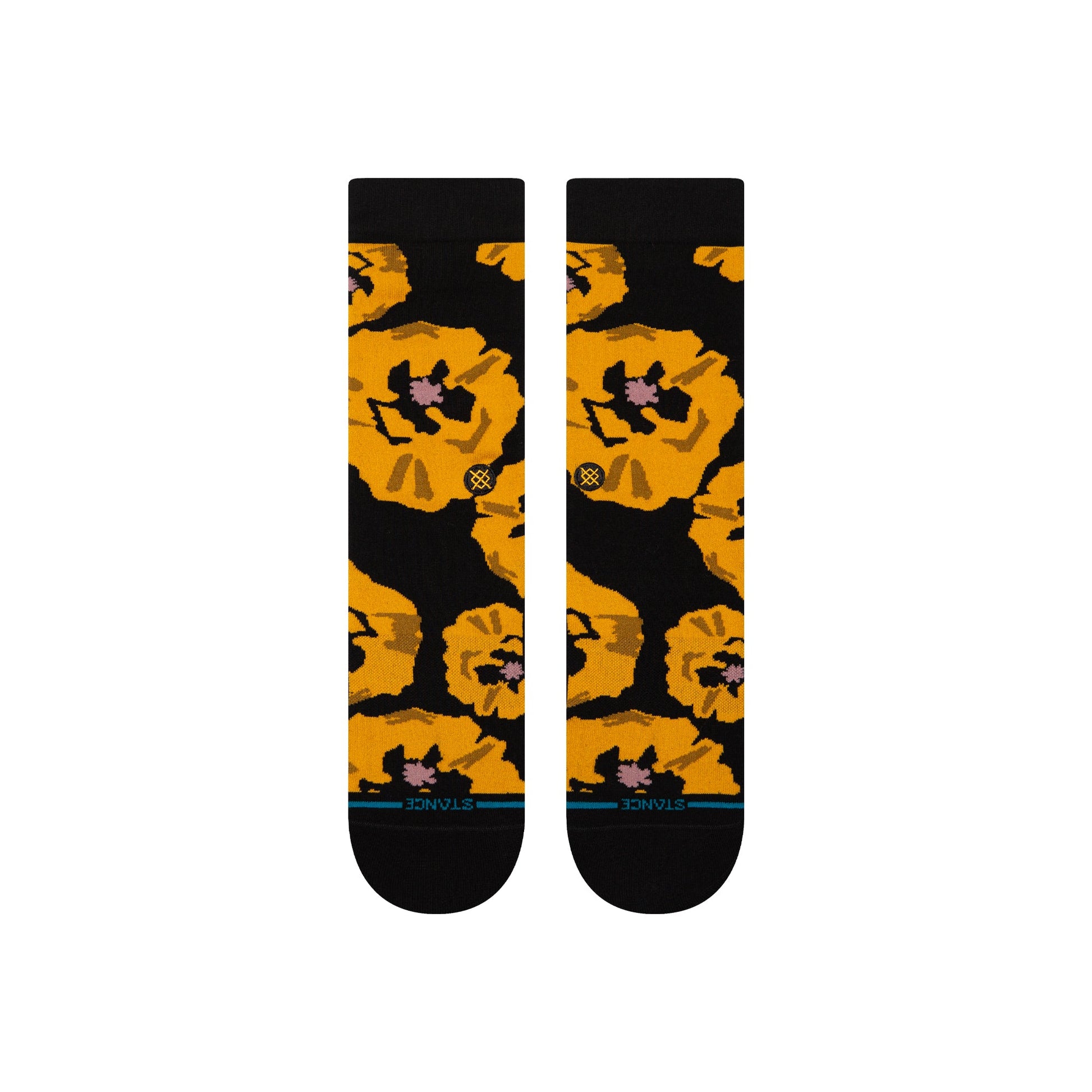 Stance Poppyland Crew Sock Black 