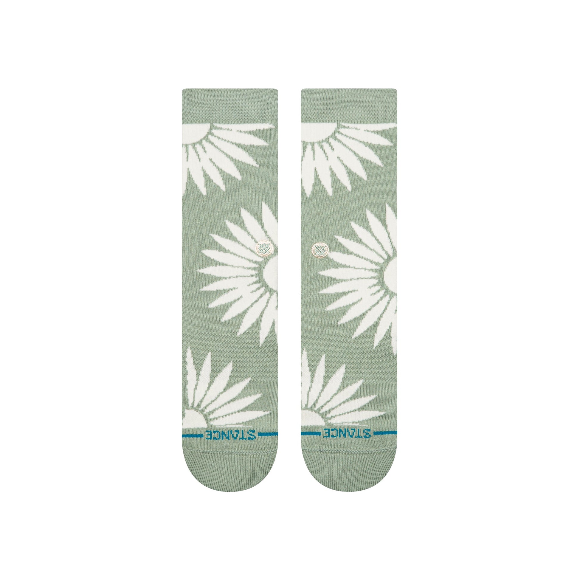 Stance Radial Burst Crew Sock Sea Green