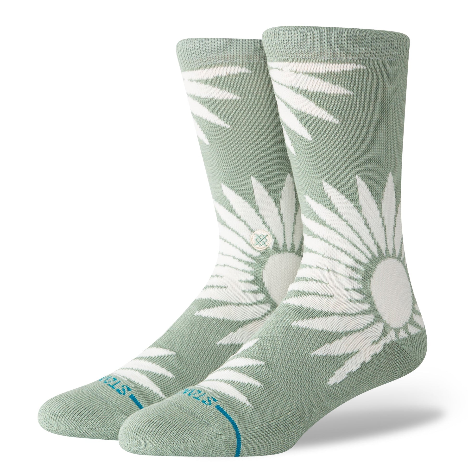 Stance Radial Burst Crew Sock Sea Green