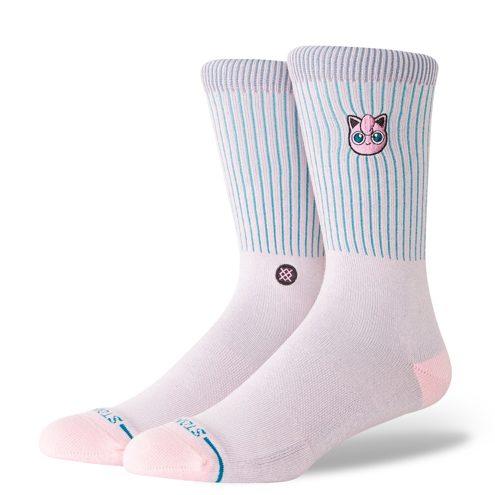 Stance Jigglypuff Crew Sock Pink