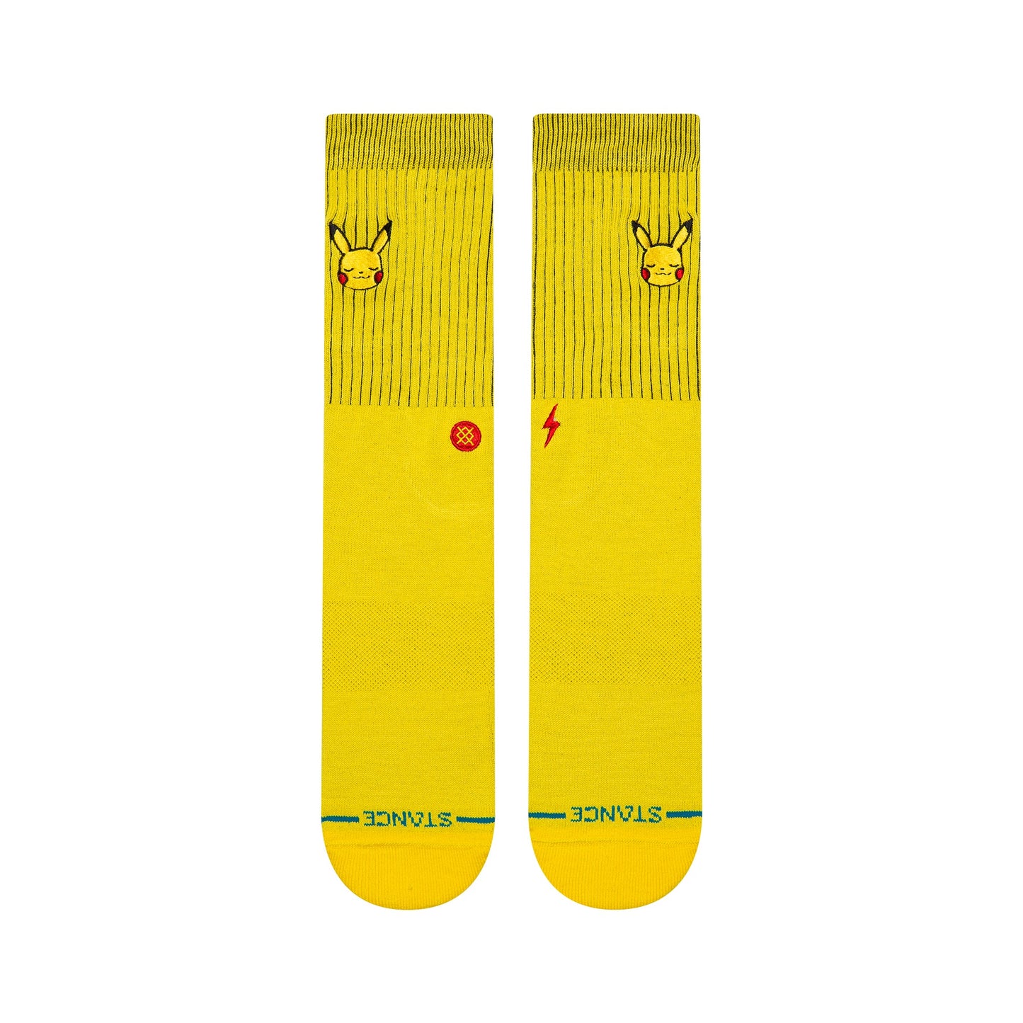 Stance Pikachu Crew Sock Yellow