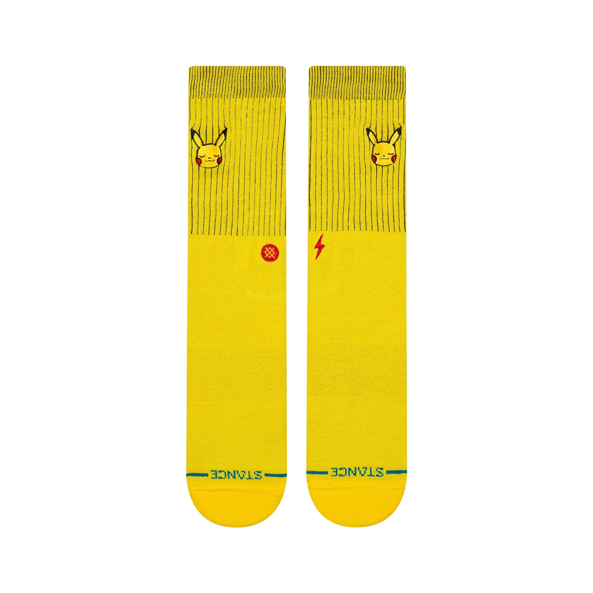 Stance Pikachu Crew Sock Yellow