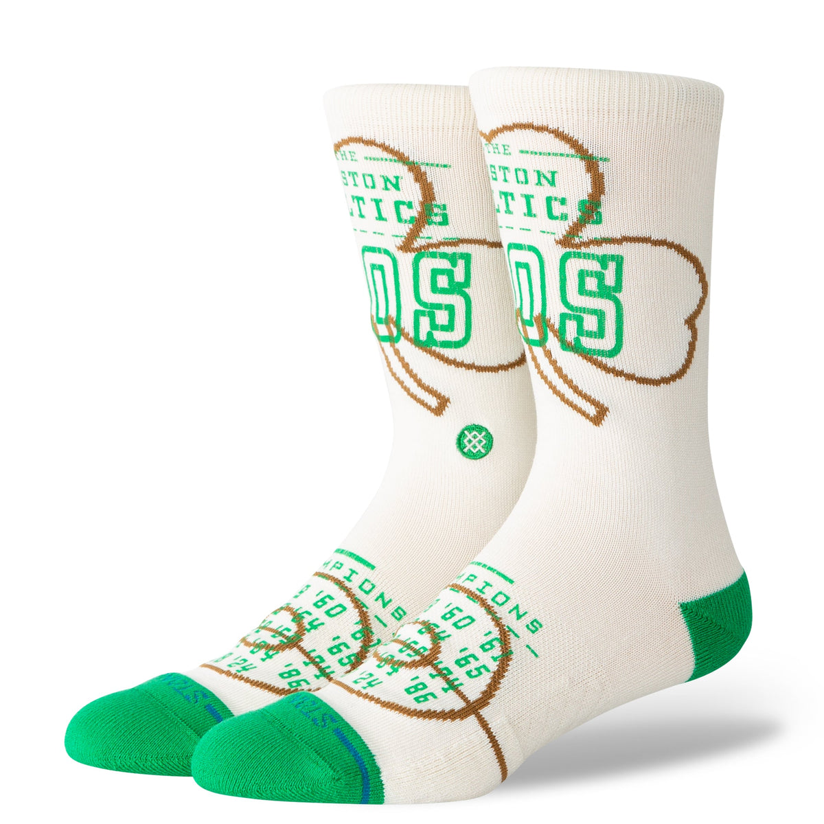 Stance | Banner Boston Celtics Crew Sock Off White