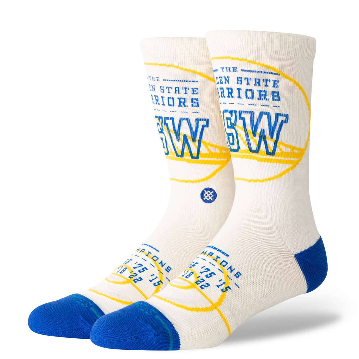 Stance | Banner Golden State Warriors Crew Sock Off White