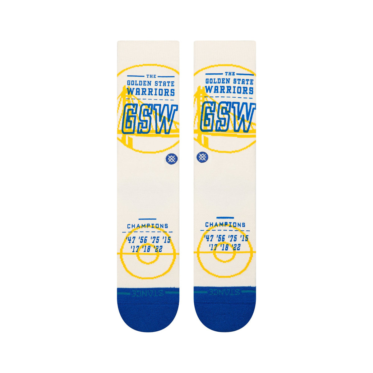 Stance | Banner Golden State Warriors Crew Sock Off White