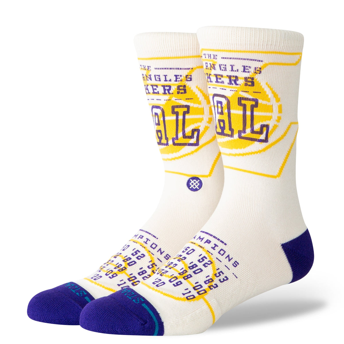 Stance | Banner La Lakers Crew Sock Off White