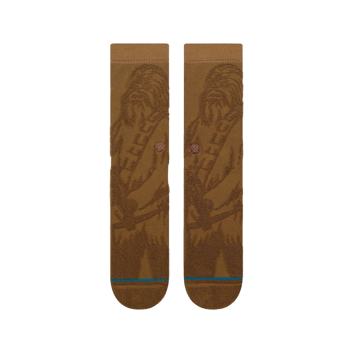Stance | Reverse Chewie Crew Sock Tobacco