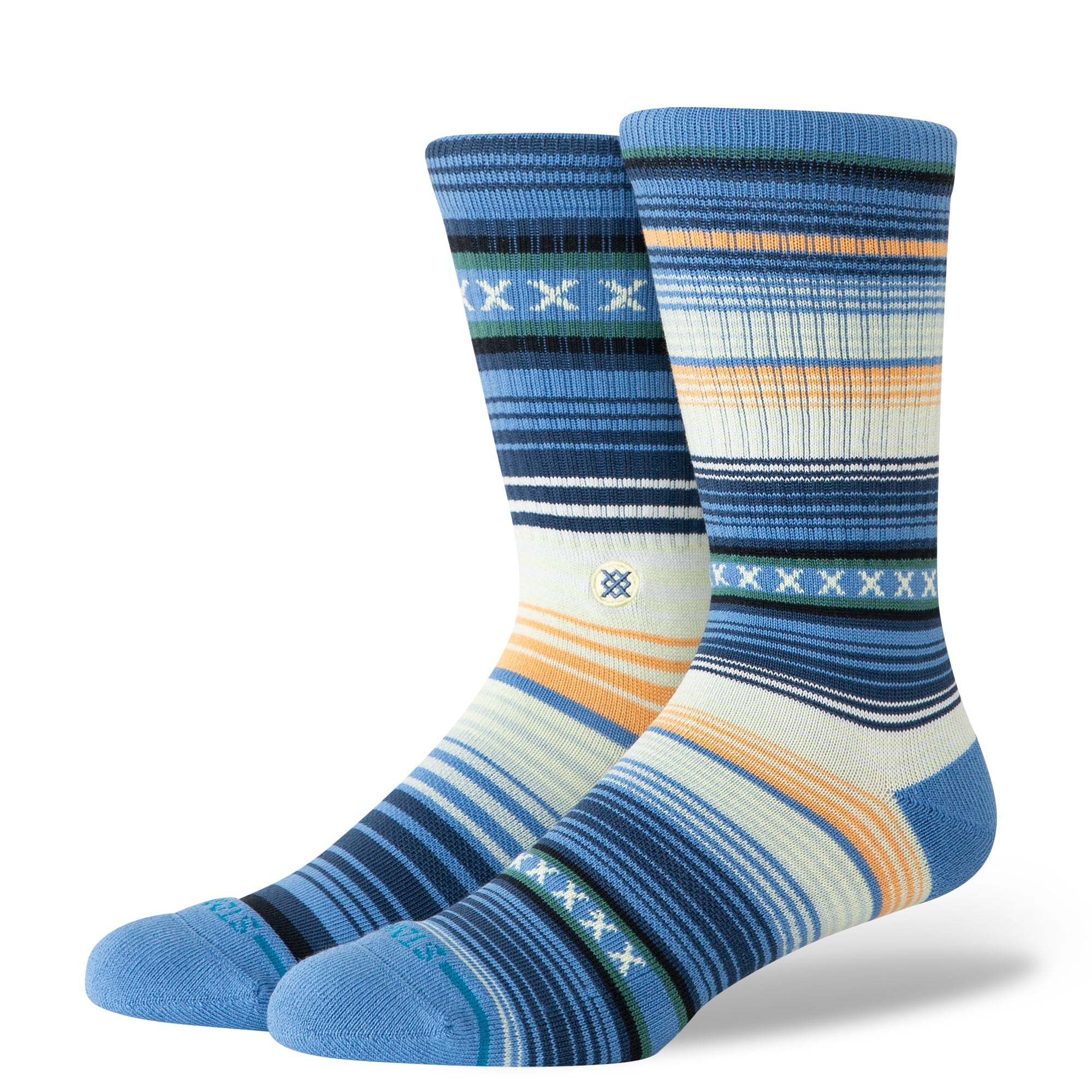 Stance Curren St Crew Sock - Capri Blue