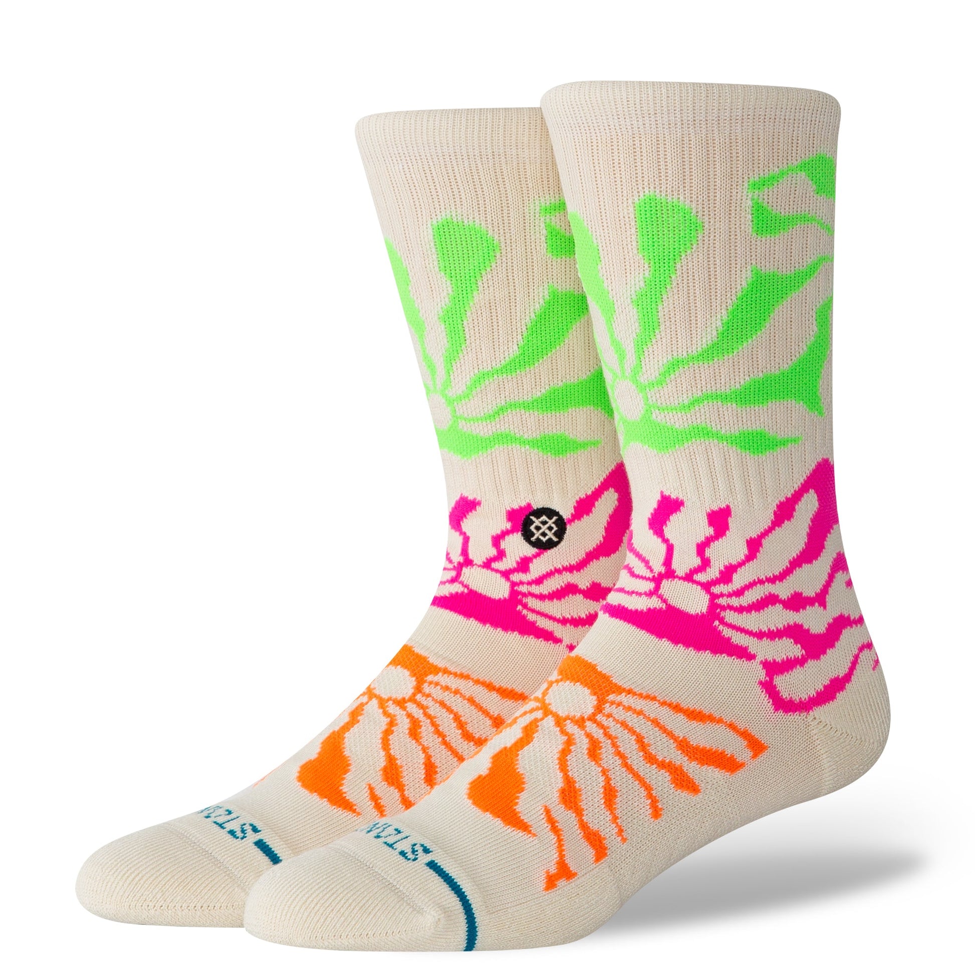 Stance Hot Sun Crew Sock Off White