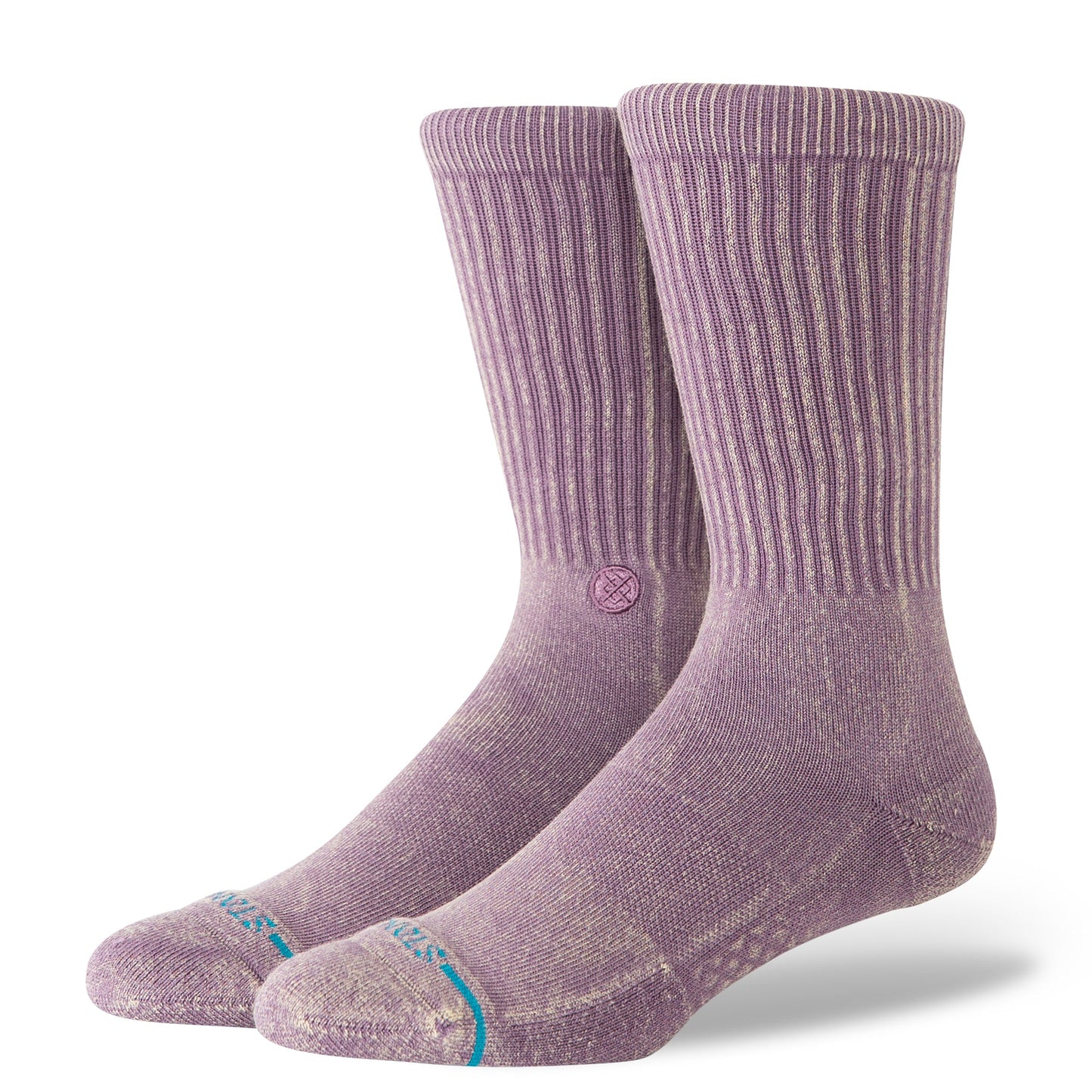 Stance Icon Dyed Crew Sock Plum