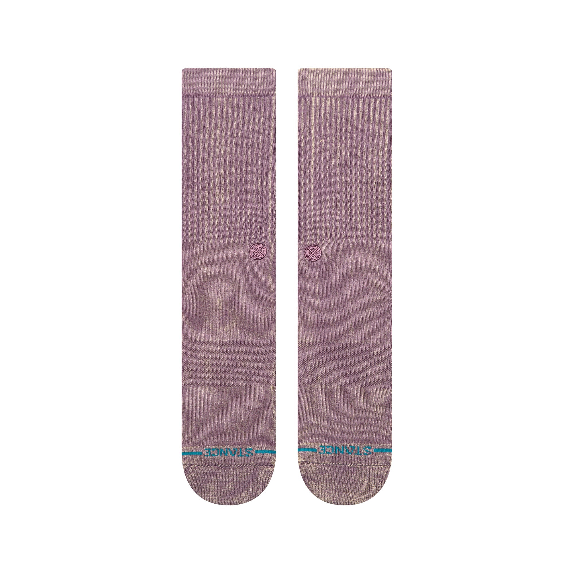 Stance Icon Dyed Crew Sock Plum