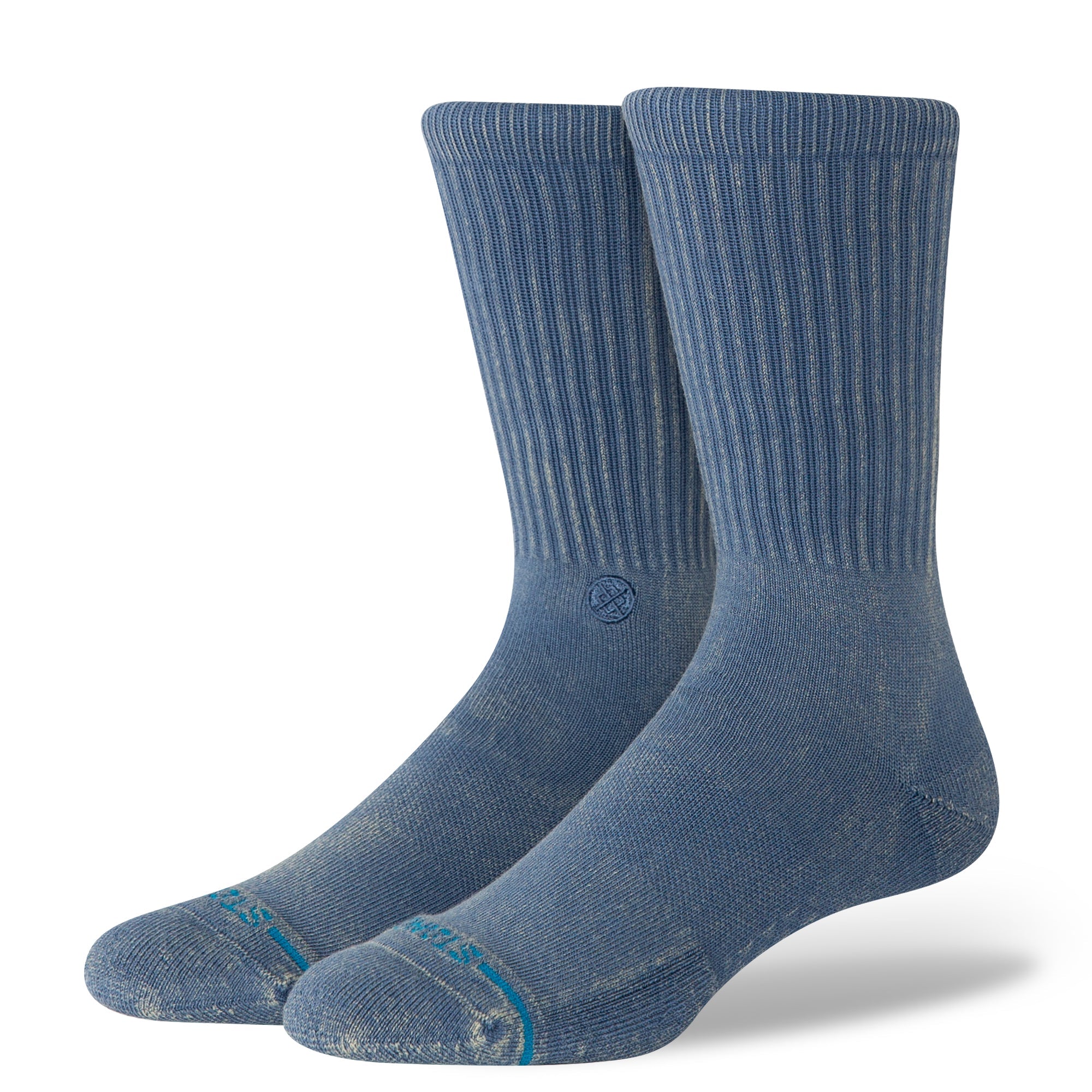 Stance Icon Dyed Crew Sock Sea Blue