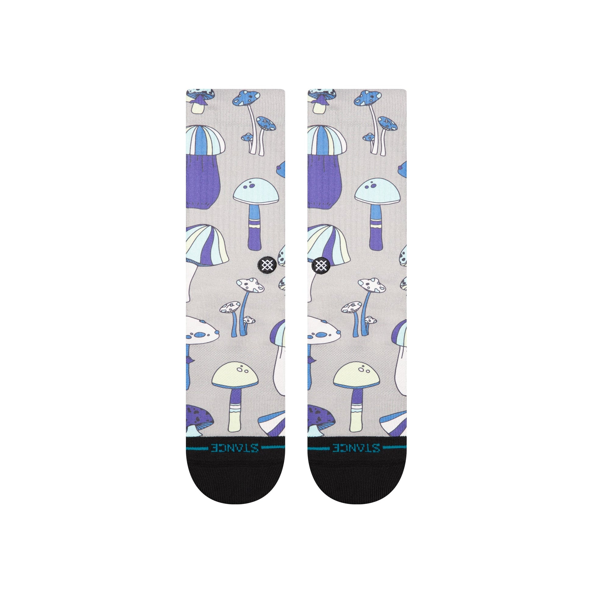 Stance Microbial Crew Sock String Grey