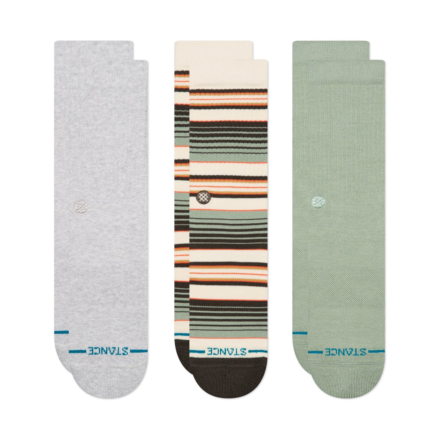 Stance Repeteur Crew Sock 3 Pack Light Heather